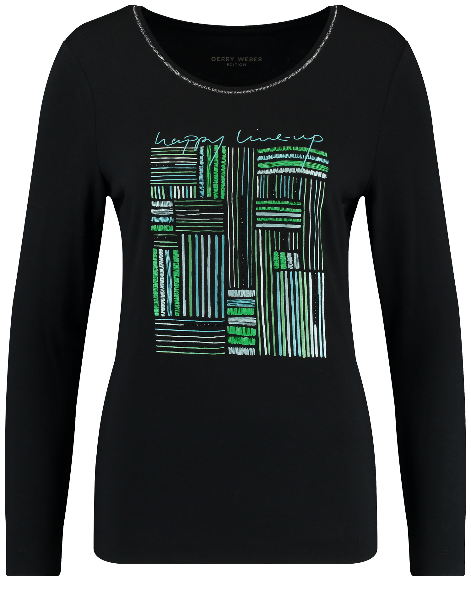 Langarm-Shirt mit Wording-Motiv aus Modal