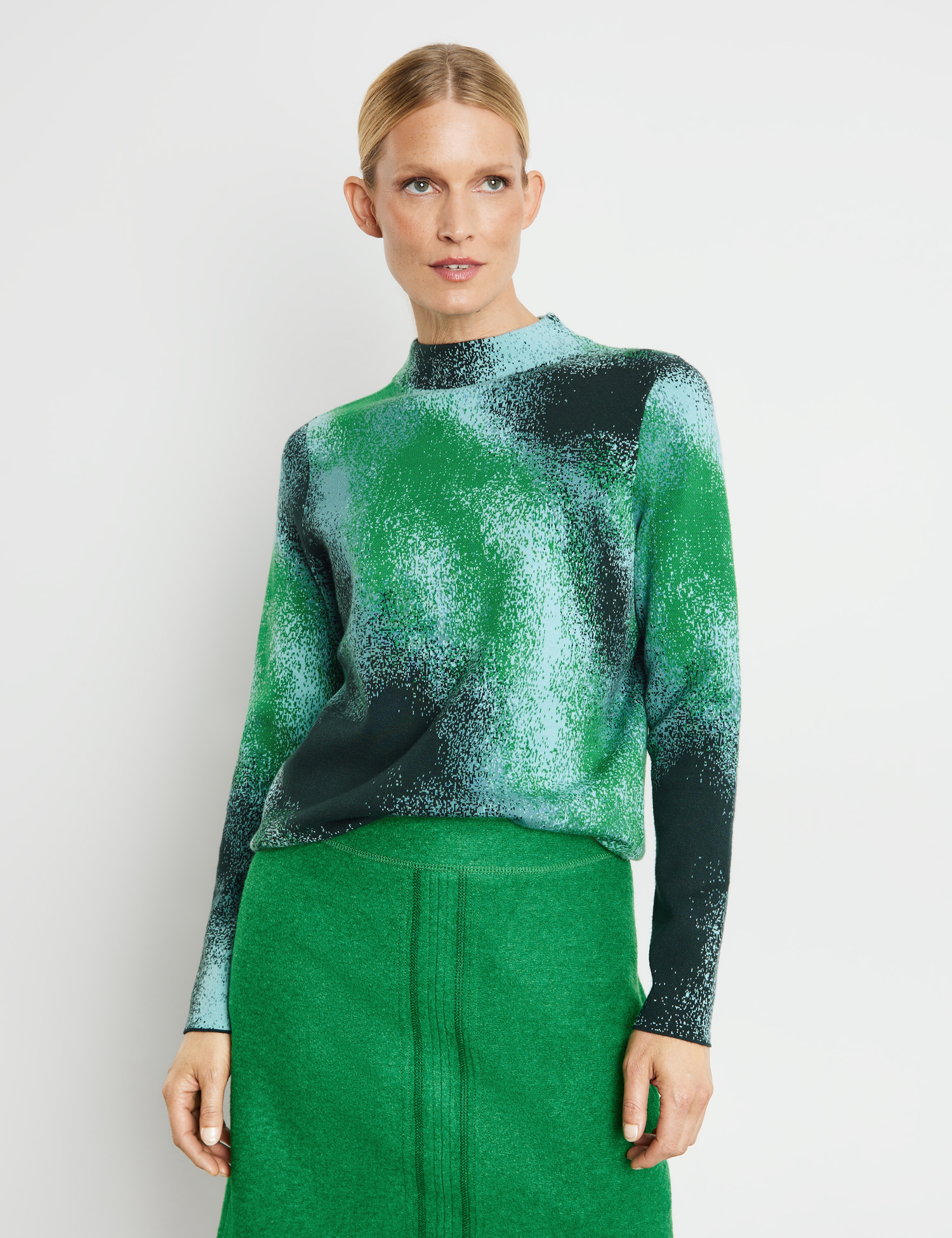Pullover aus Feinstrick mit Minimalmuster ohne Wolle
