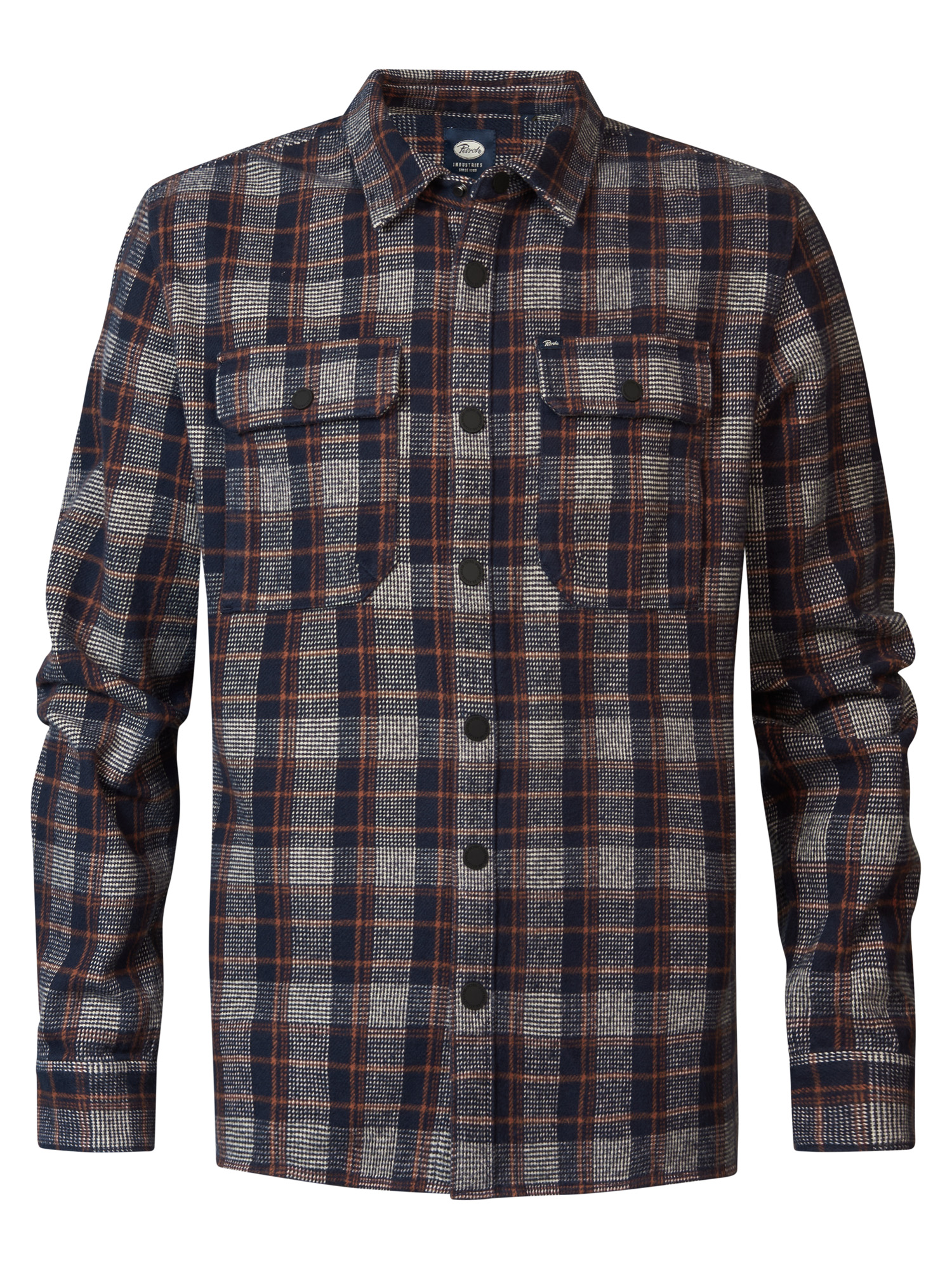 Men Shirt Long Sleeve Check