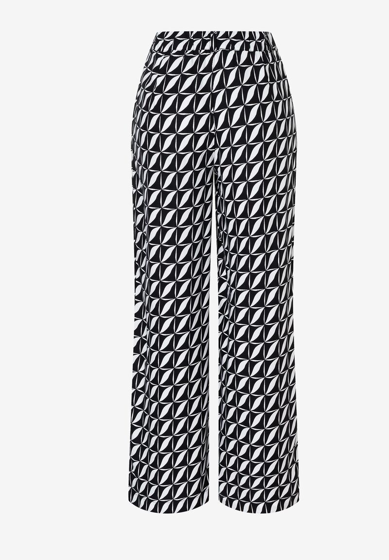 Palazzohose  mit grafischer Allover-Print