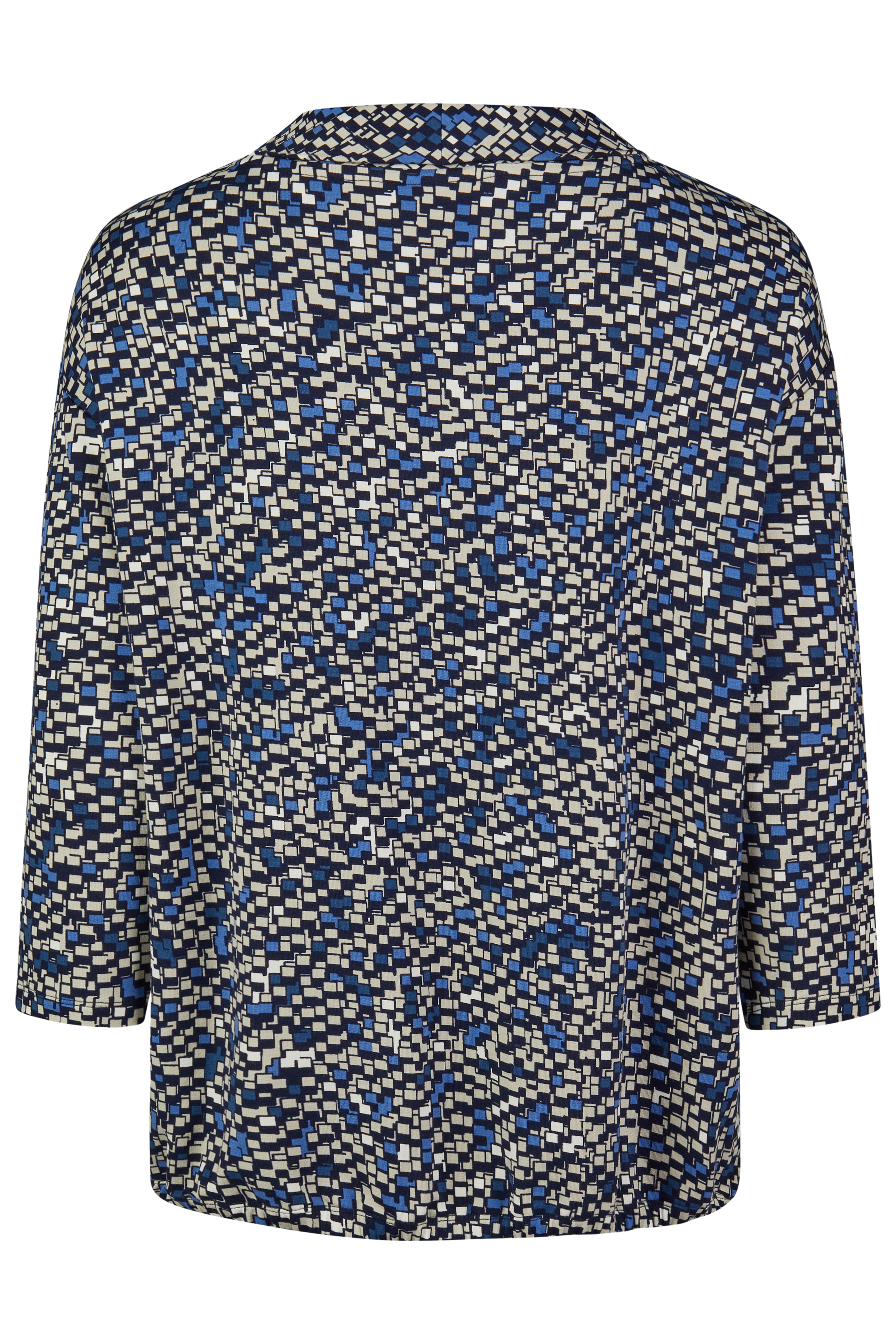 3/4 Arm-Shirt mit Allover-Print