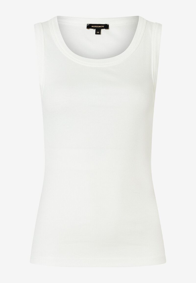 sportliches Ripp-Tank-Top aus Baumwoll-Elasthan