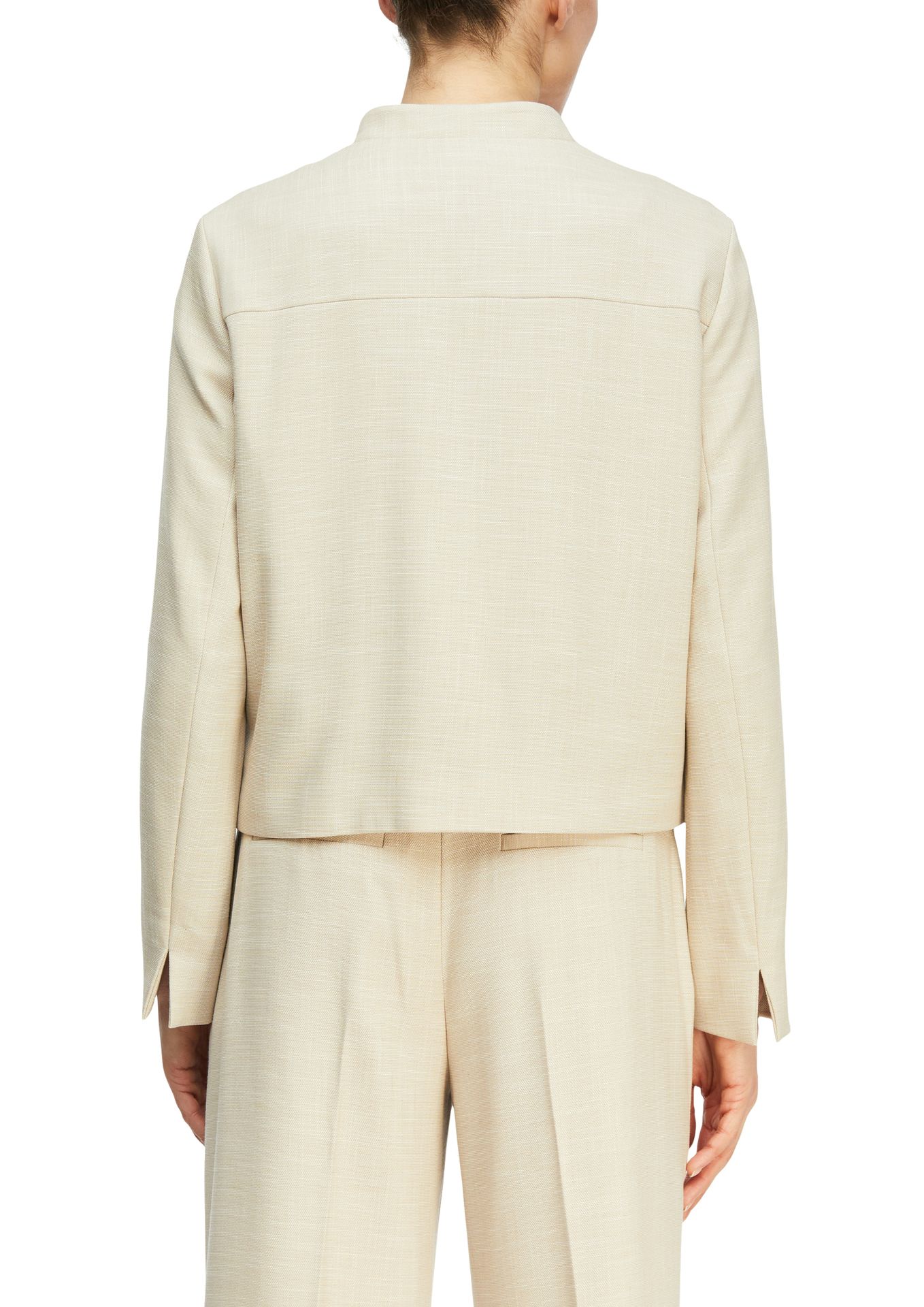 Indoor-Jacke in Boxy-Form mit Zipper, aus Viskose-Mix