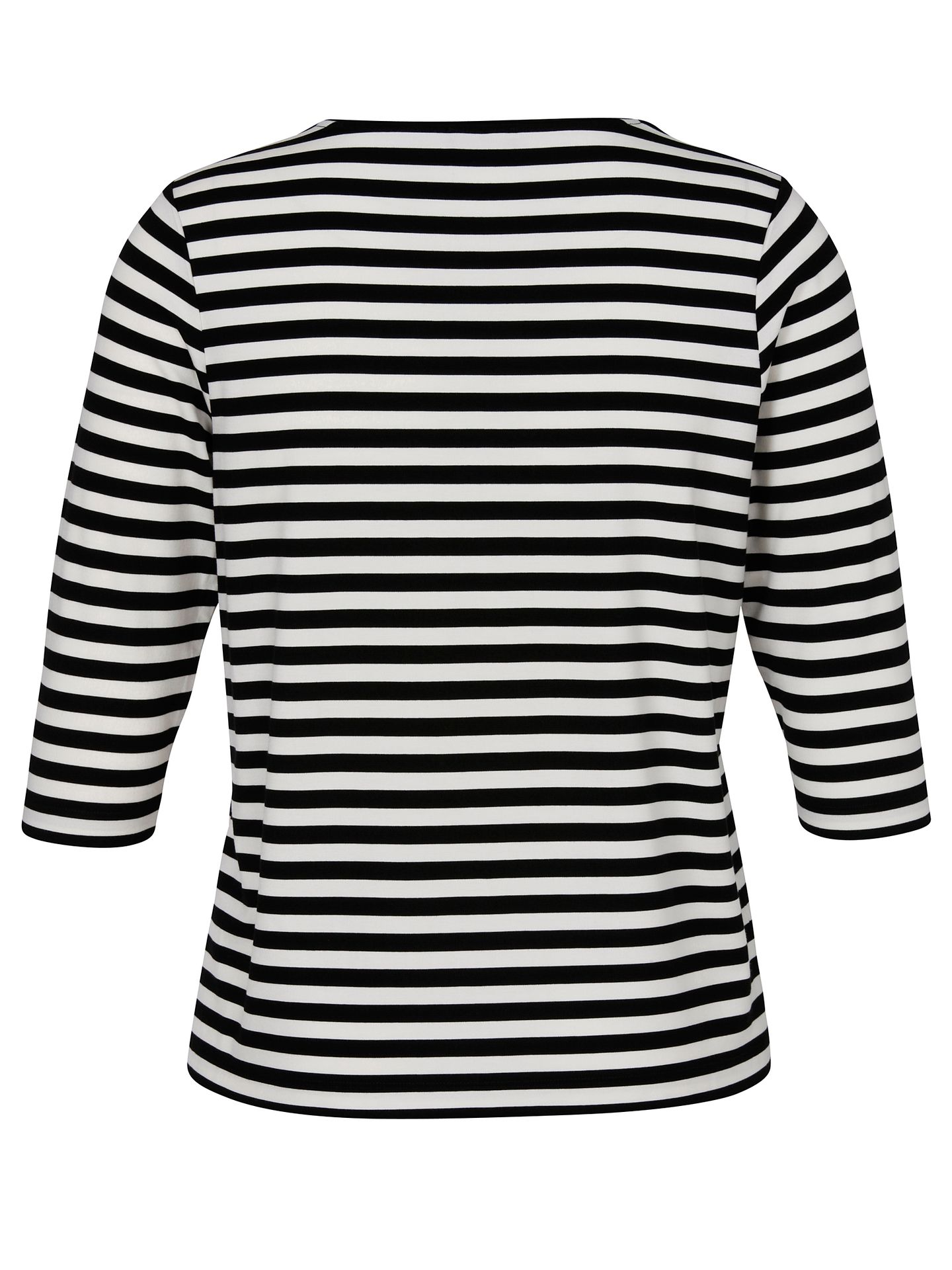 Ringel-Shirt mit 3/4 Arm aus Viskose-Mix
