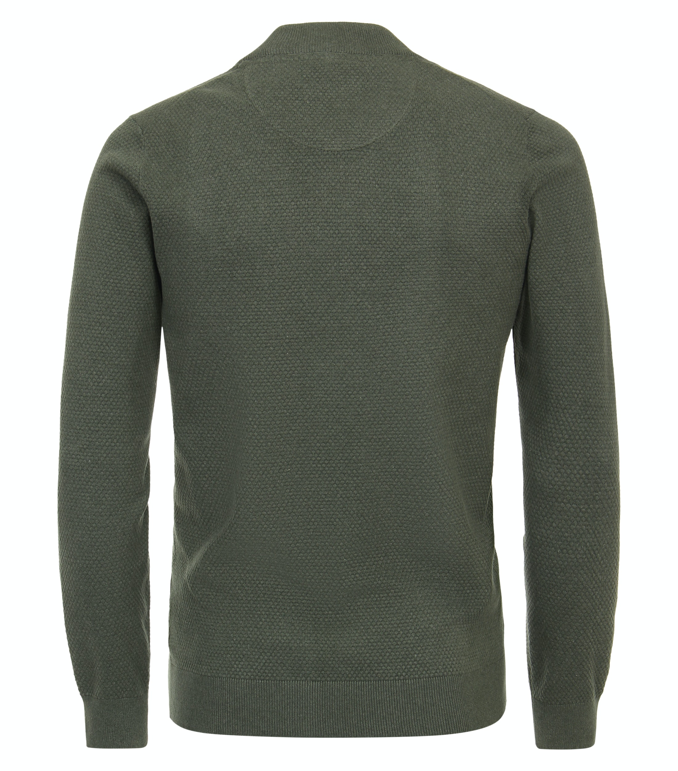 modische Strickjacke im Waffelmuster aus Baumwoll-Mix
