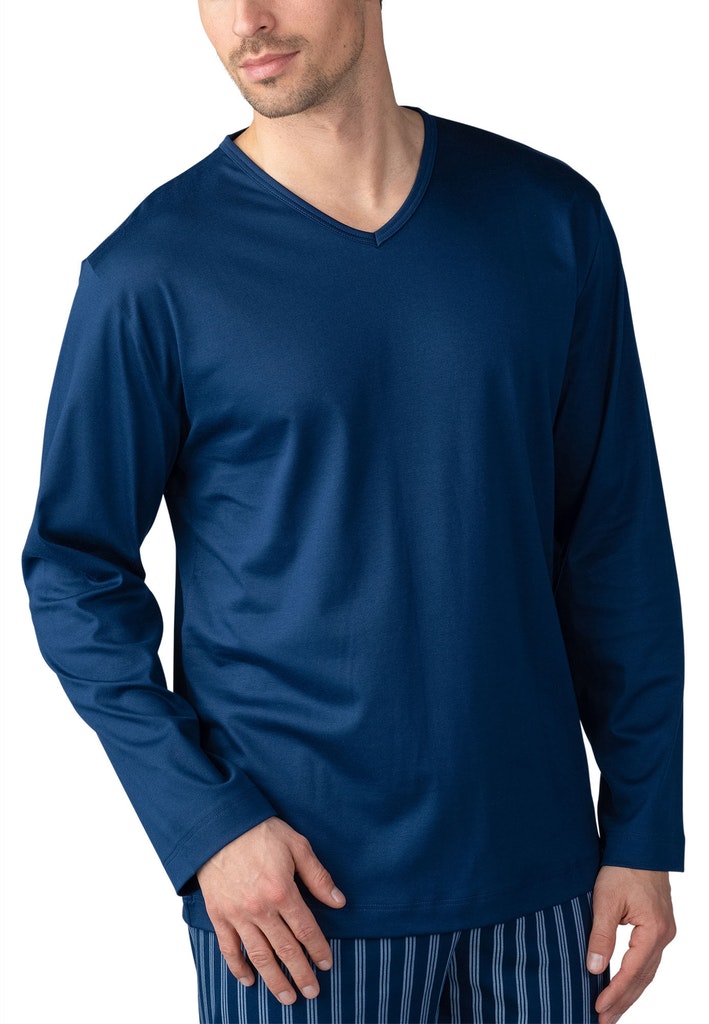 Herren-Sleepwear-Shirt  aus Baumwoll-Jersey