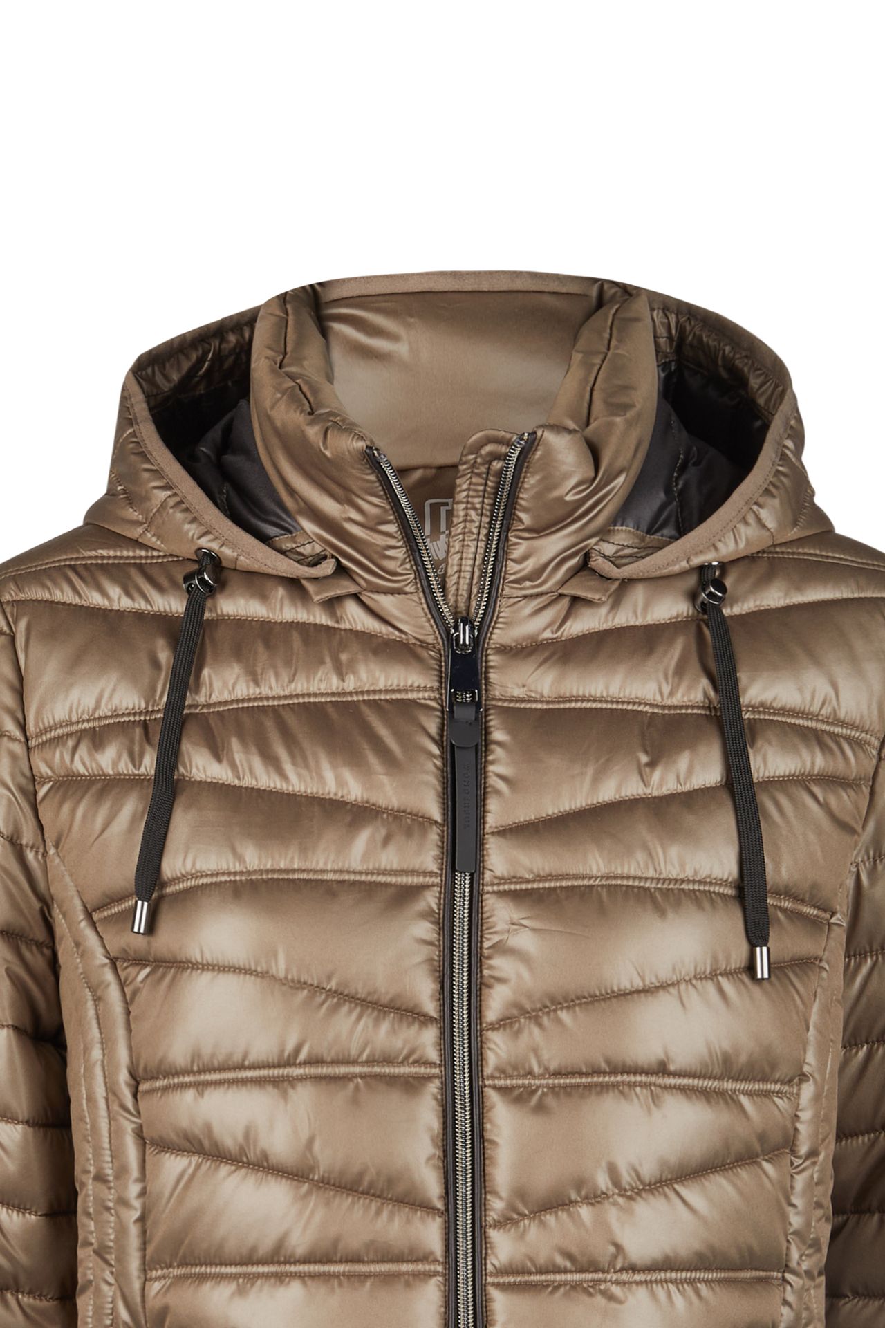 kurze Stepp-Jacke mit Kapuze