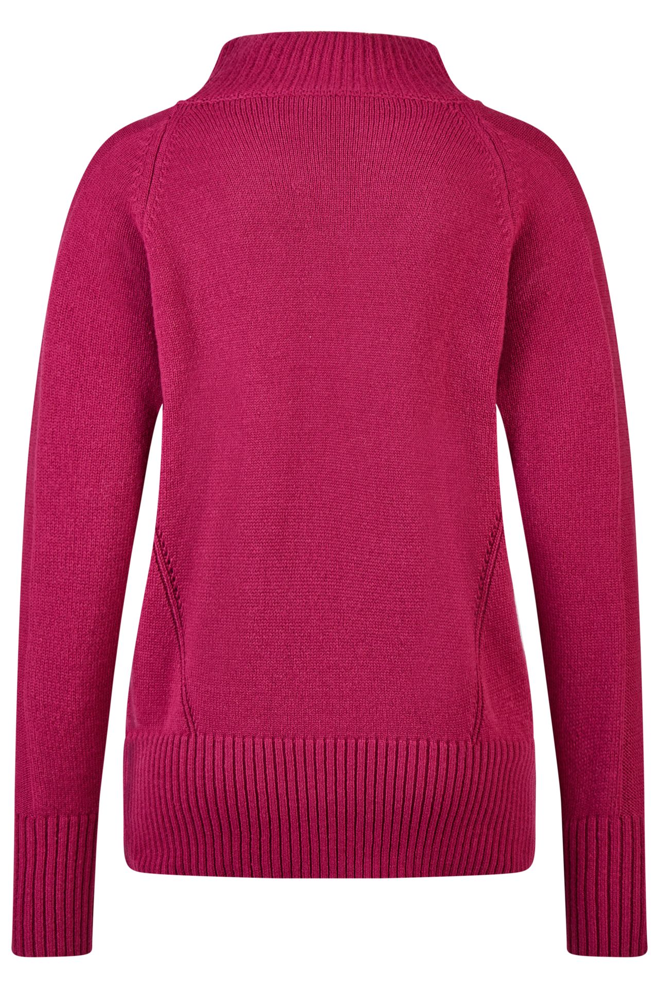 warmer uni Strickpullover mit Wollanteil