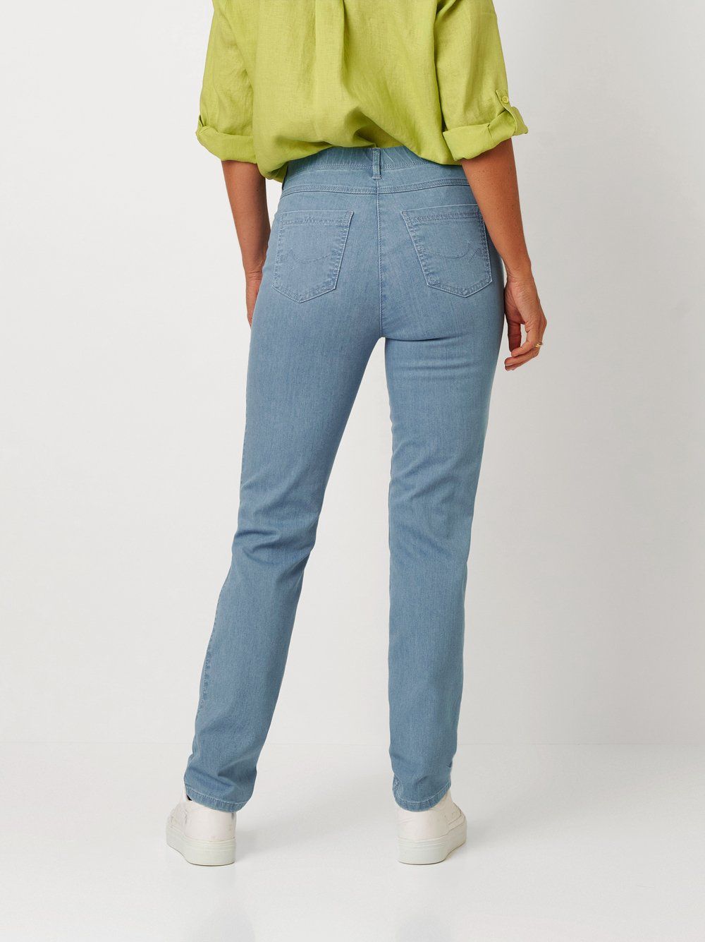 Slim-Fit-Jeans "Meine beste Freundin" in Authentic Denim