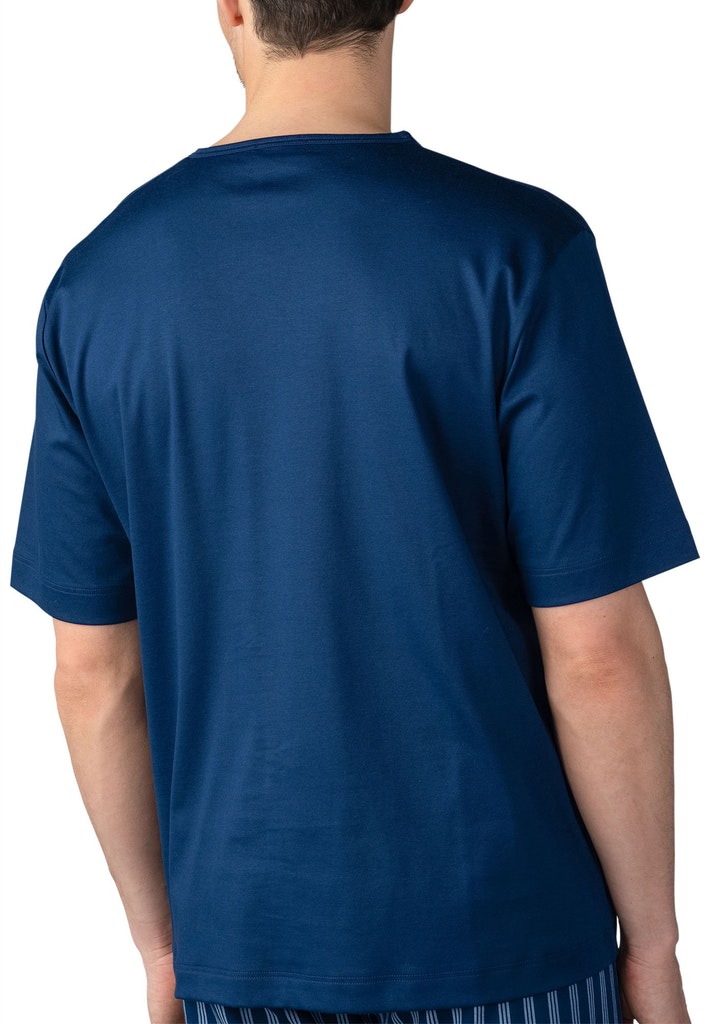 Sleepwear-T-Shirt aus reinem Baumwoll-Jersey