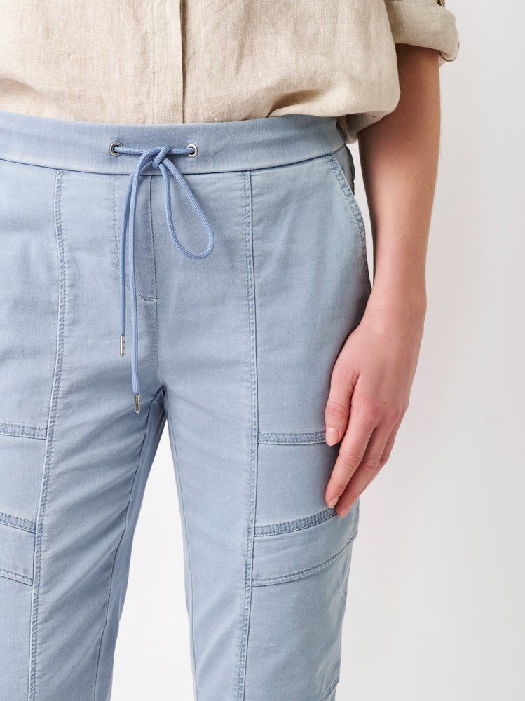 modische Jogpants "Sue Cargo 7/8" aus leichtem BW-Sommer-Denim