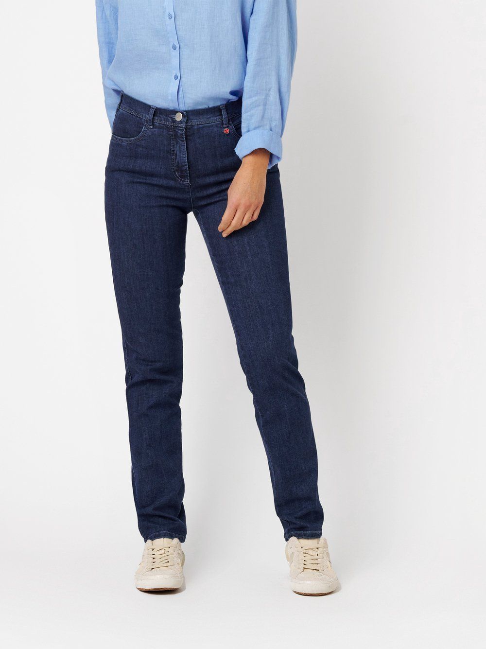 Slim-Fit-Jeans "Meine beste Freundin" in Authentic Denim