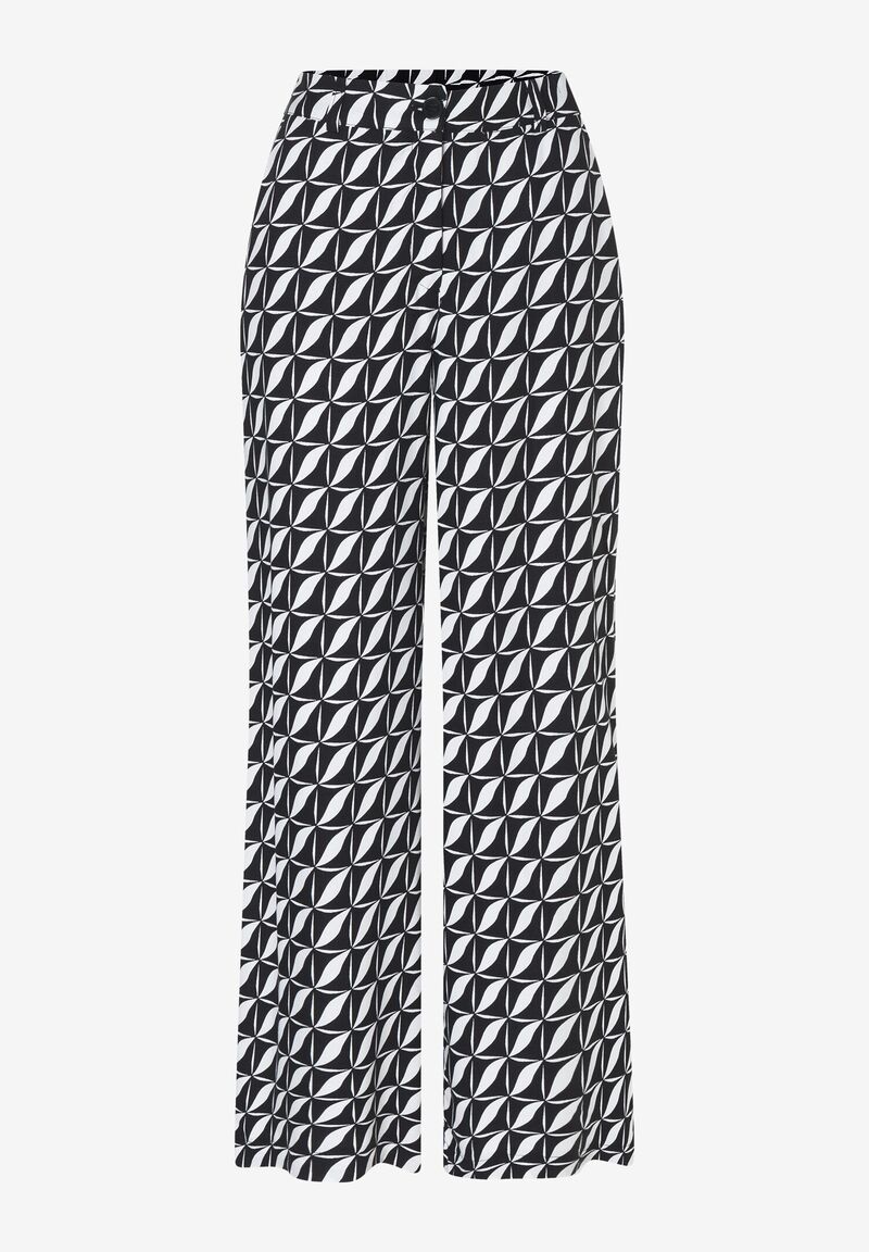 Palazzohose  mit grafischer Allover-Print