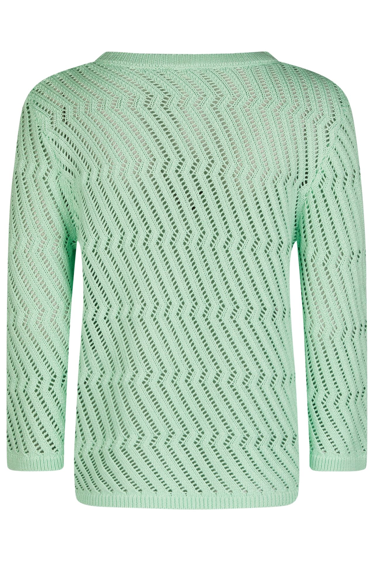 luftiger Sommer-Baumwoll-Pullover mit Ajourmuster