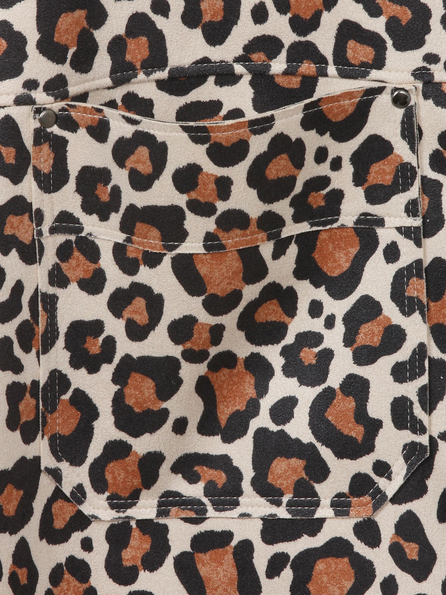 kurze Jersey-Jacke mit  Leo-Print