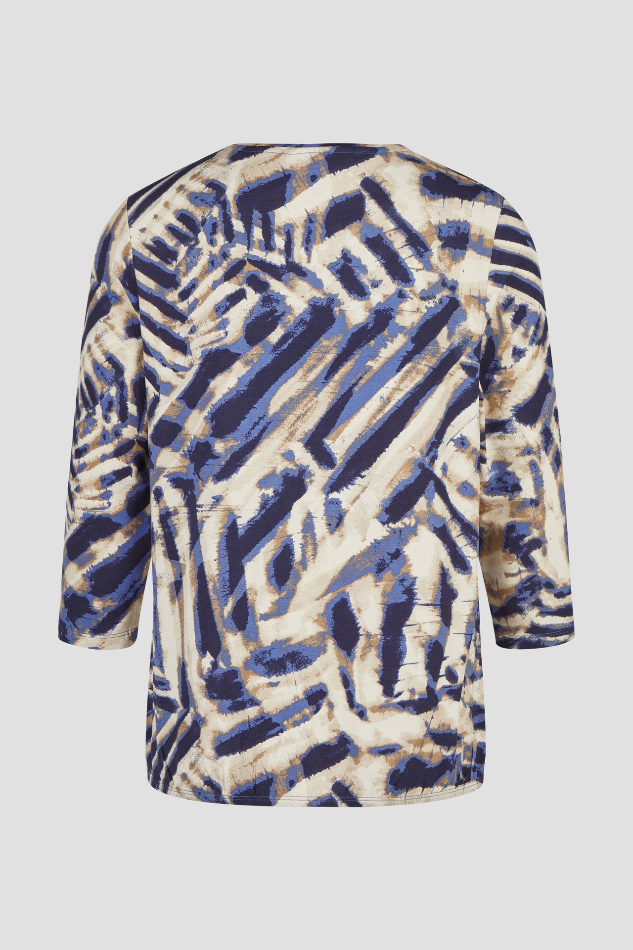 3/4 Arm-Shirtmit Allover-Druck aus elastischer Viskose