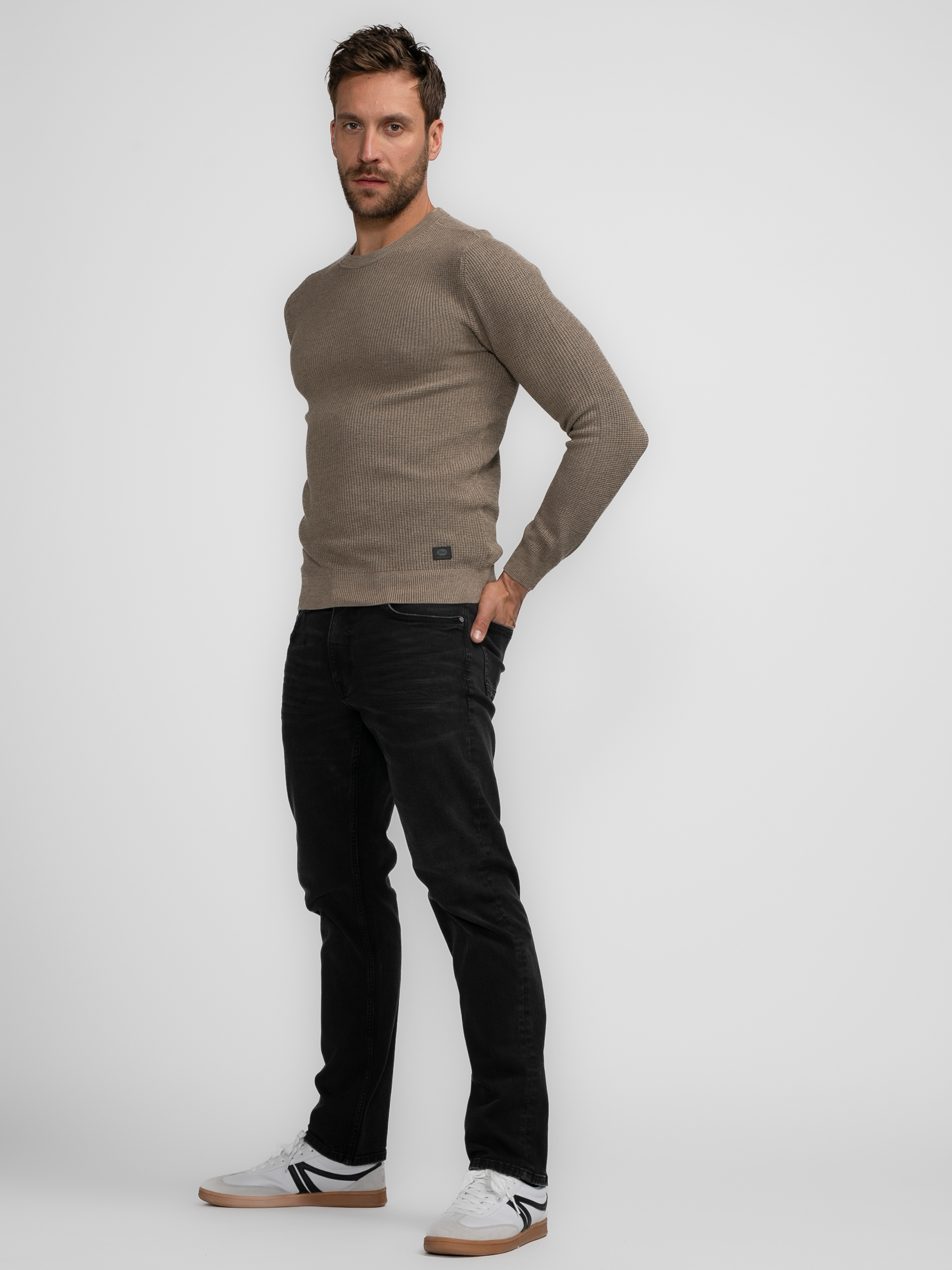 Men Knitwear Round Neck Basic