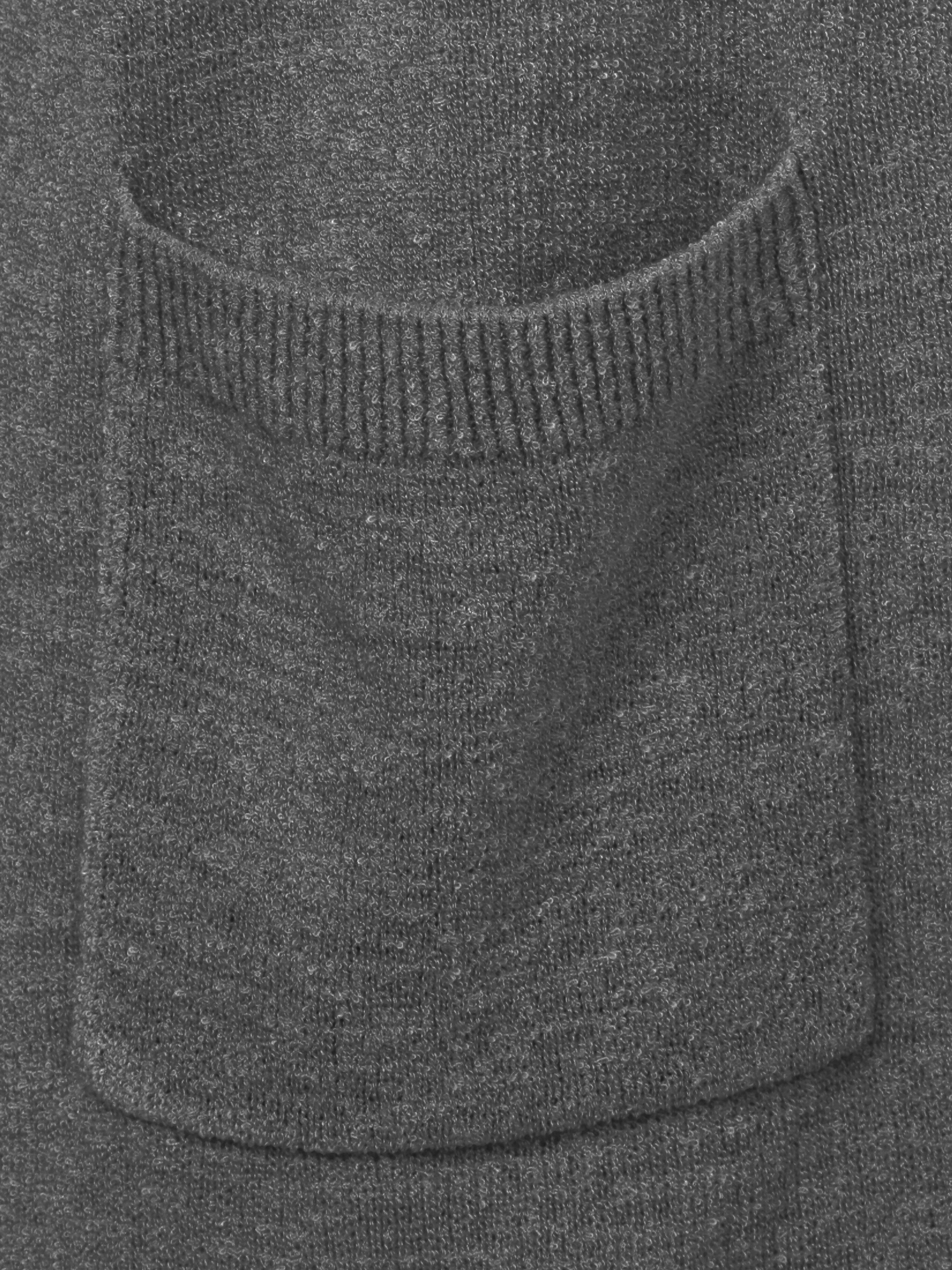 langer Basic-Strick-Cardigan ohne Verschluss