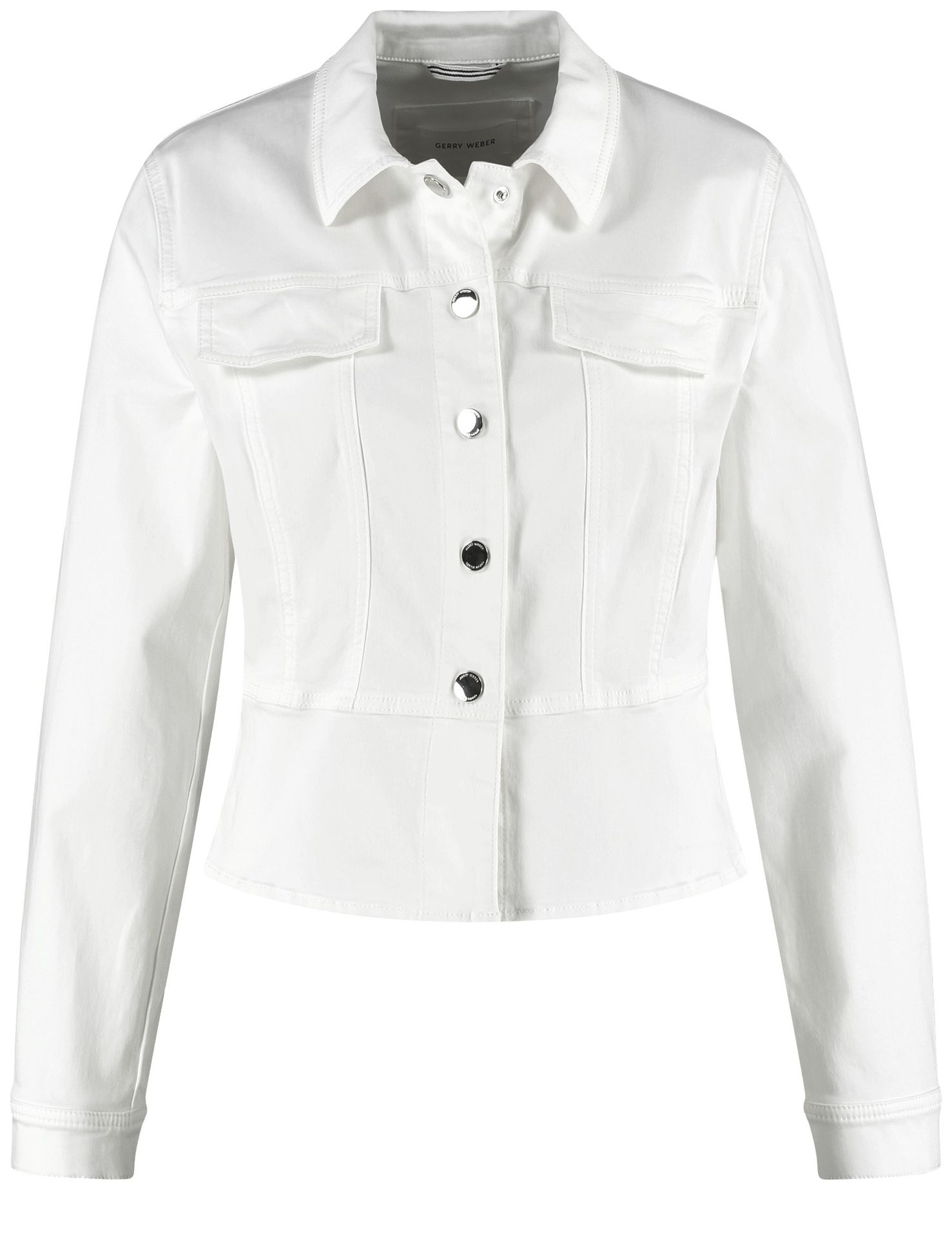 feminine Jeansjacke mit Schößchen
