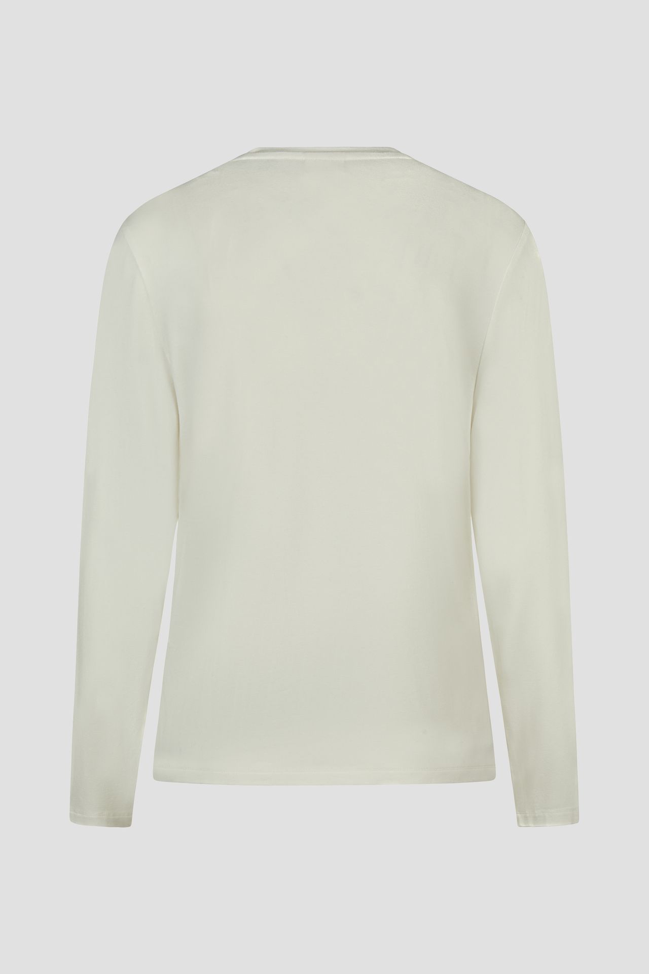 Langarm-Shirt mit "Wording"-Frontprint aus Viskose-Jersey