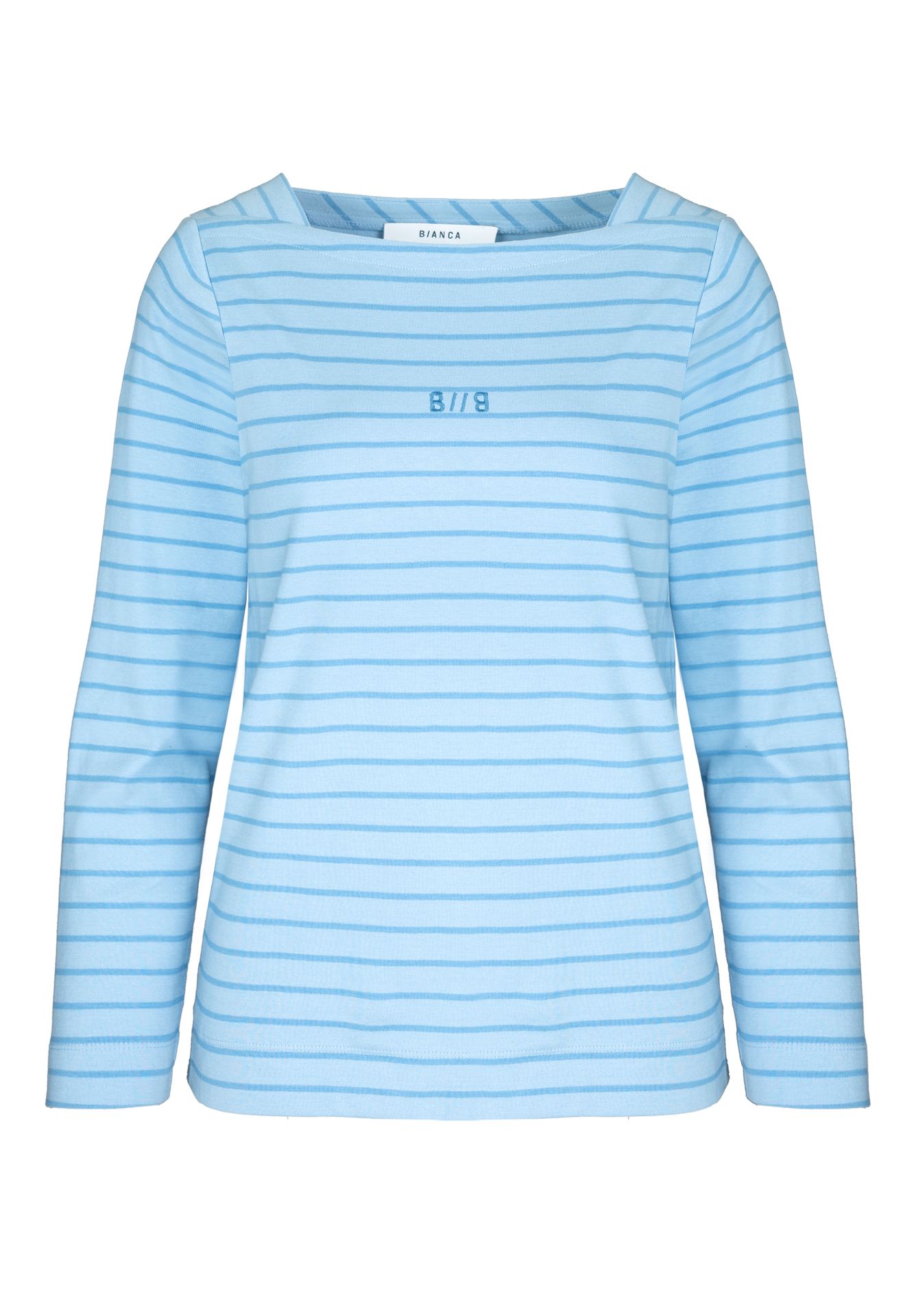 Langarm-Shirt "LOTTA" im tonigen Ringelmuster aus reiner Baumwolle