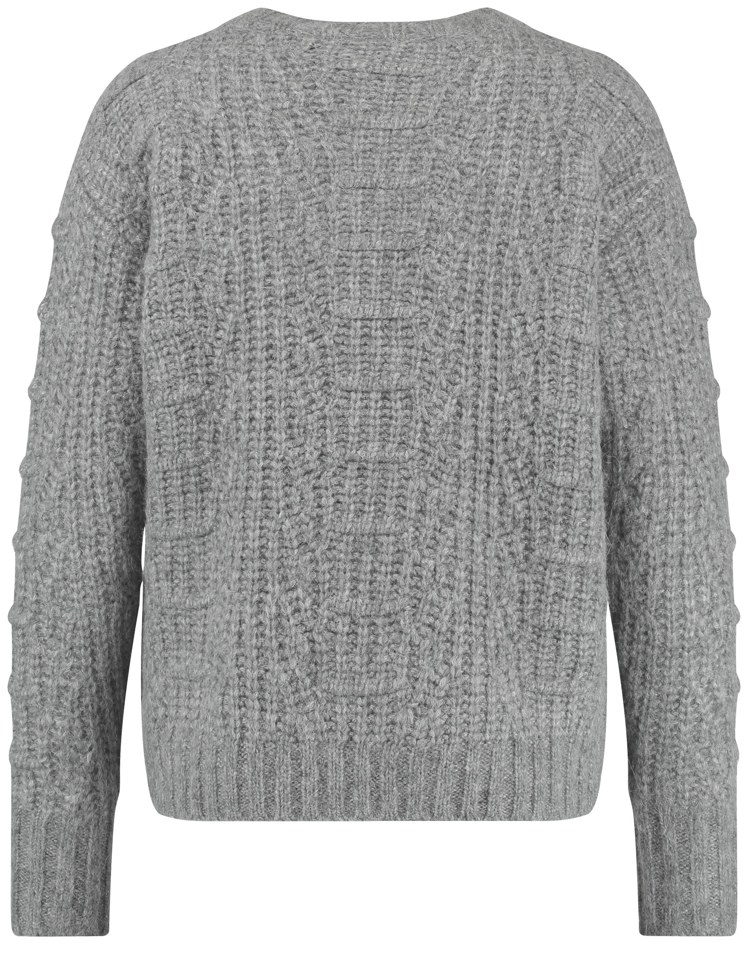 grober Strick-Pullover aus Wolle mit Alpaka