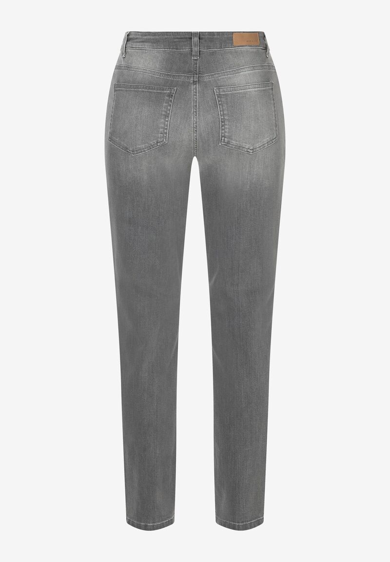 schmale Jeans Form  " HAZEL" in  grey denim  used aus elastischer Baumwolle