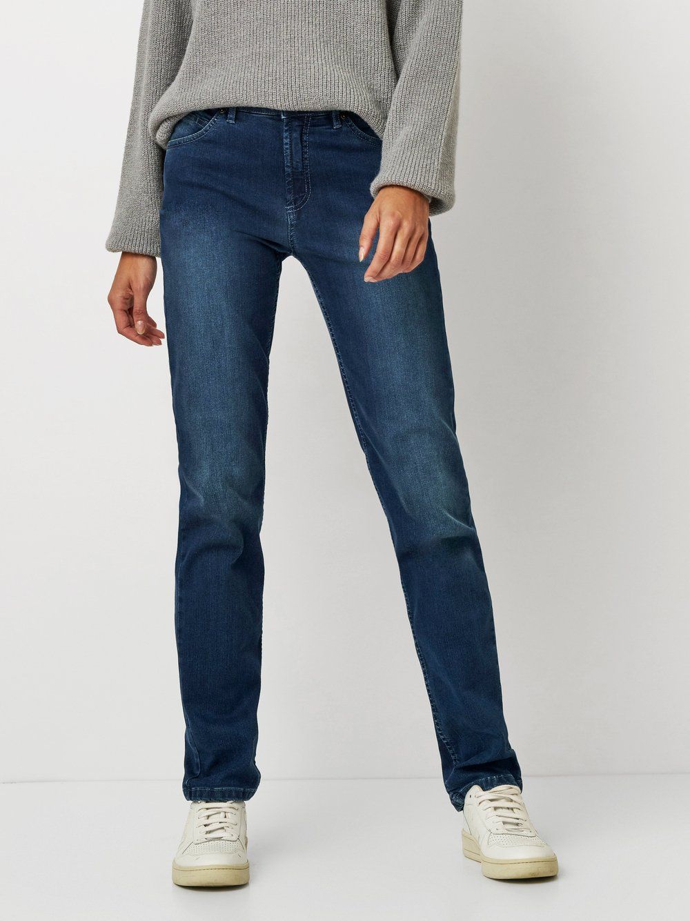 Damen-Jeans "Liv" mit geradem Bein aus elastischem Baumwoll-Mix