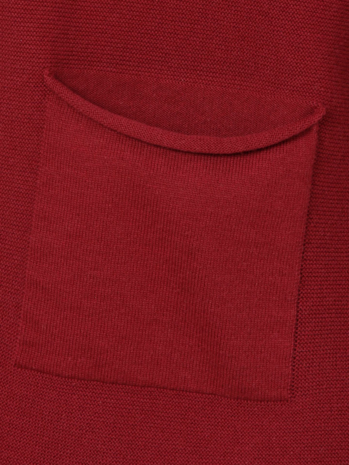 leichter offener Strick-Cardigan mit Struktur aus reiner Baumwolle