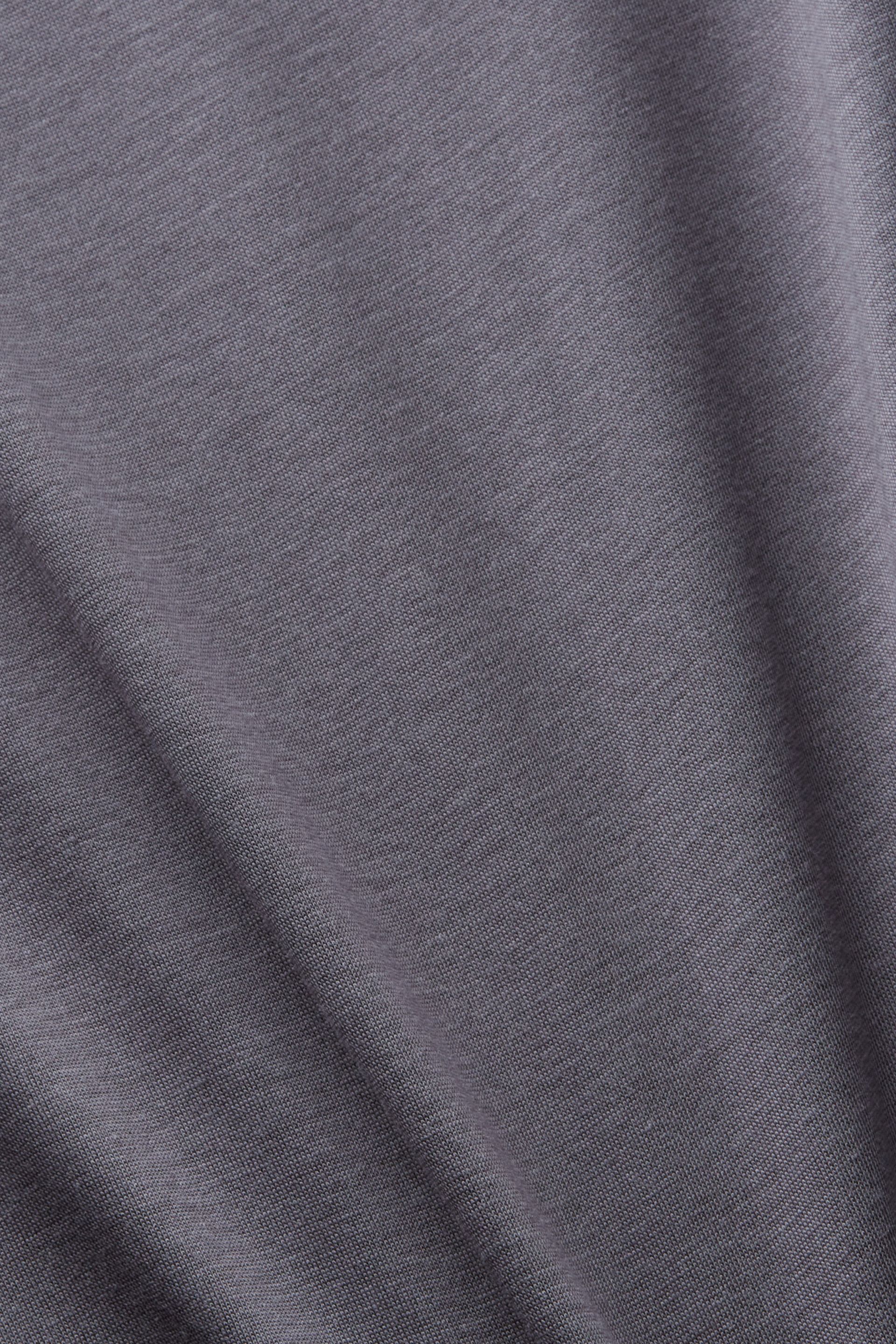 Damen Lounge-Shirt aus Bio-Baumwoll-Modal-Jersey mit kleinem Logo-Print