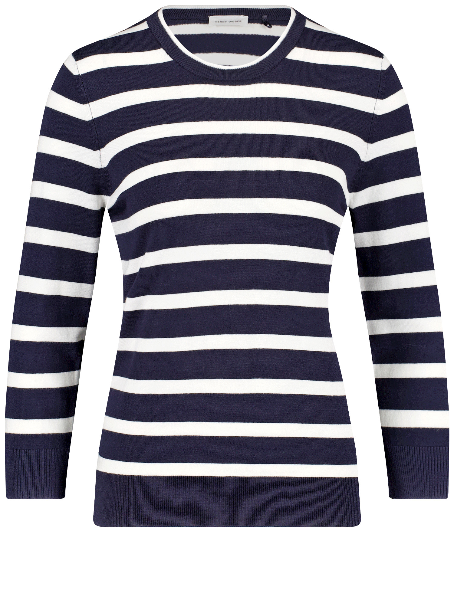 Feinstrick-Pullover mit Blockringel