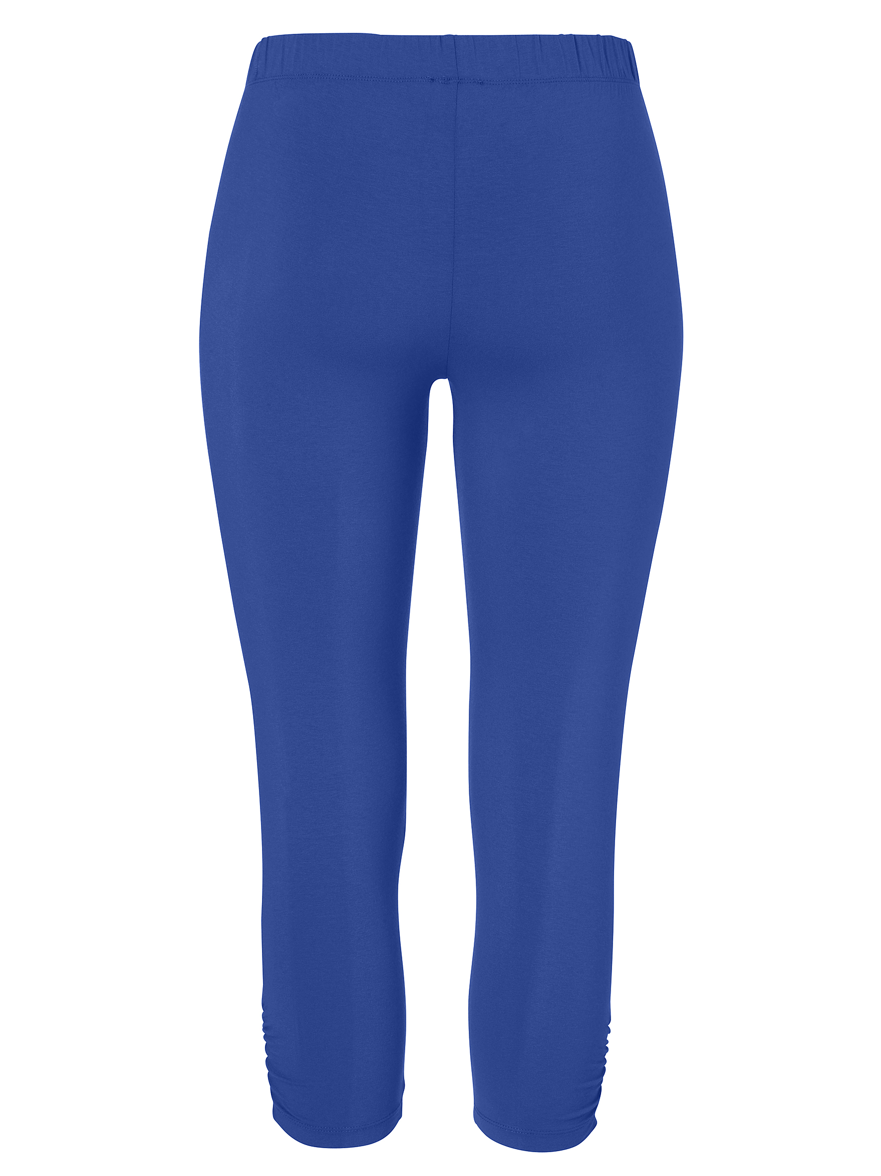 uni Leggings aus Viskose-Jersey mit Raffung am Bein