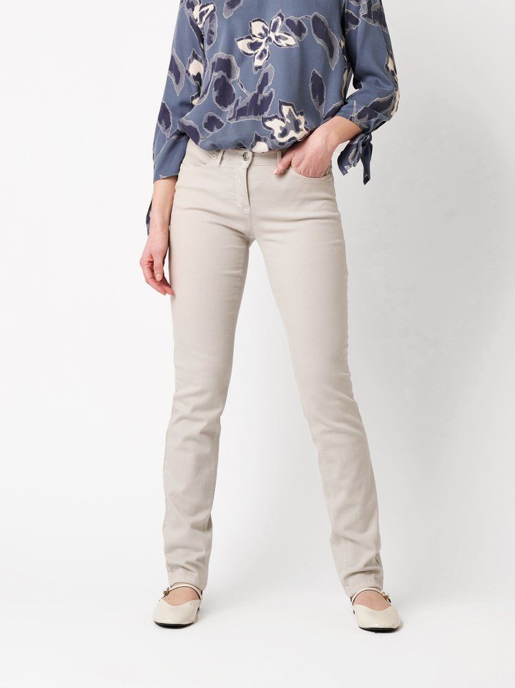 schmale Damenjeans "Perfect Shape Straight" aus Baumwoll-Elasthan-Mix