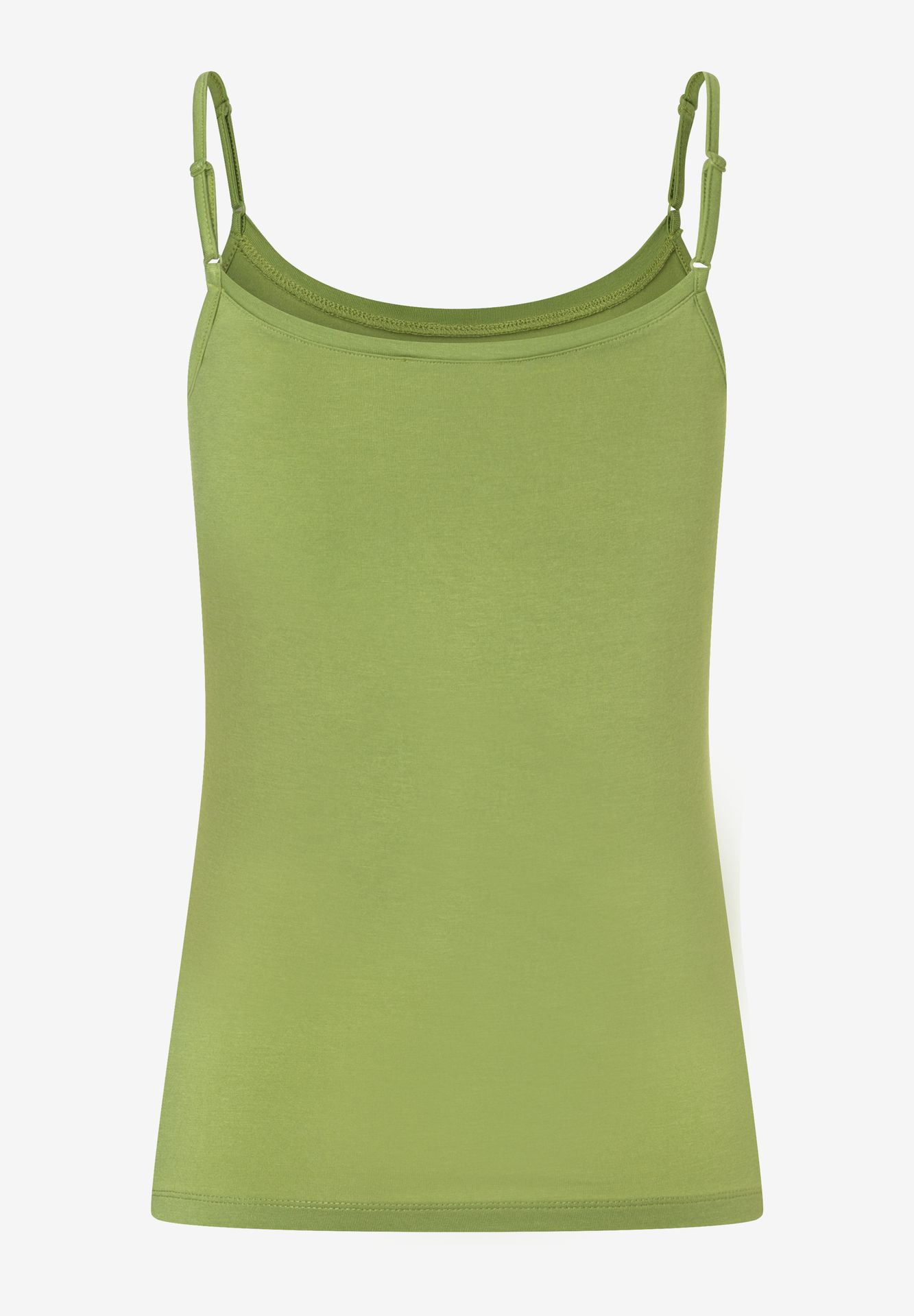 uni Basic-Spaghetti-Top mit vertellbaren Trägern aus Viskose-Jersey
