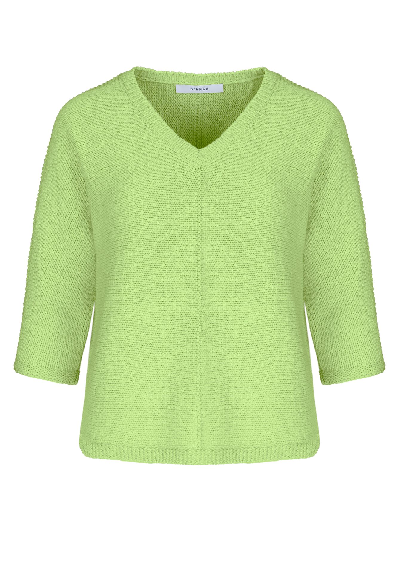sommerlicher Strickpullover "OLINDE" aus Bändchengarn im Baumwoll-Mix
