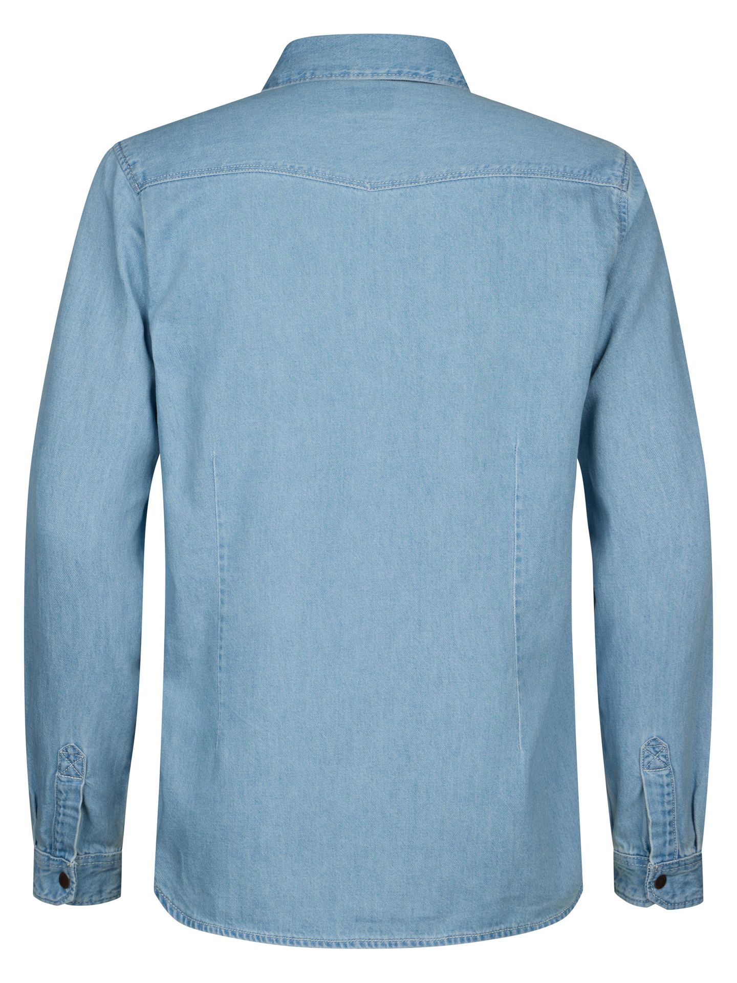 Men Shirt Long Sleeve Denim