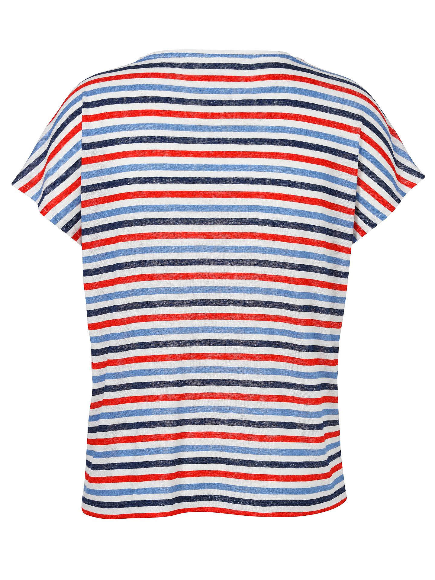 Ringel-T-Shirt aus Viskose-Mix