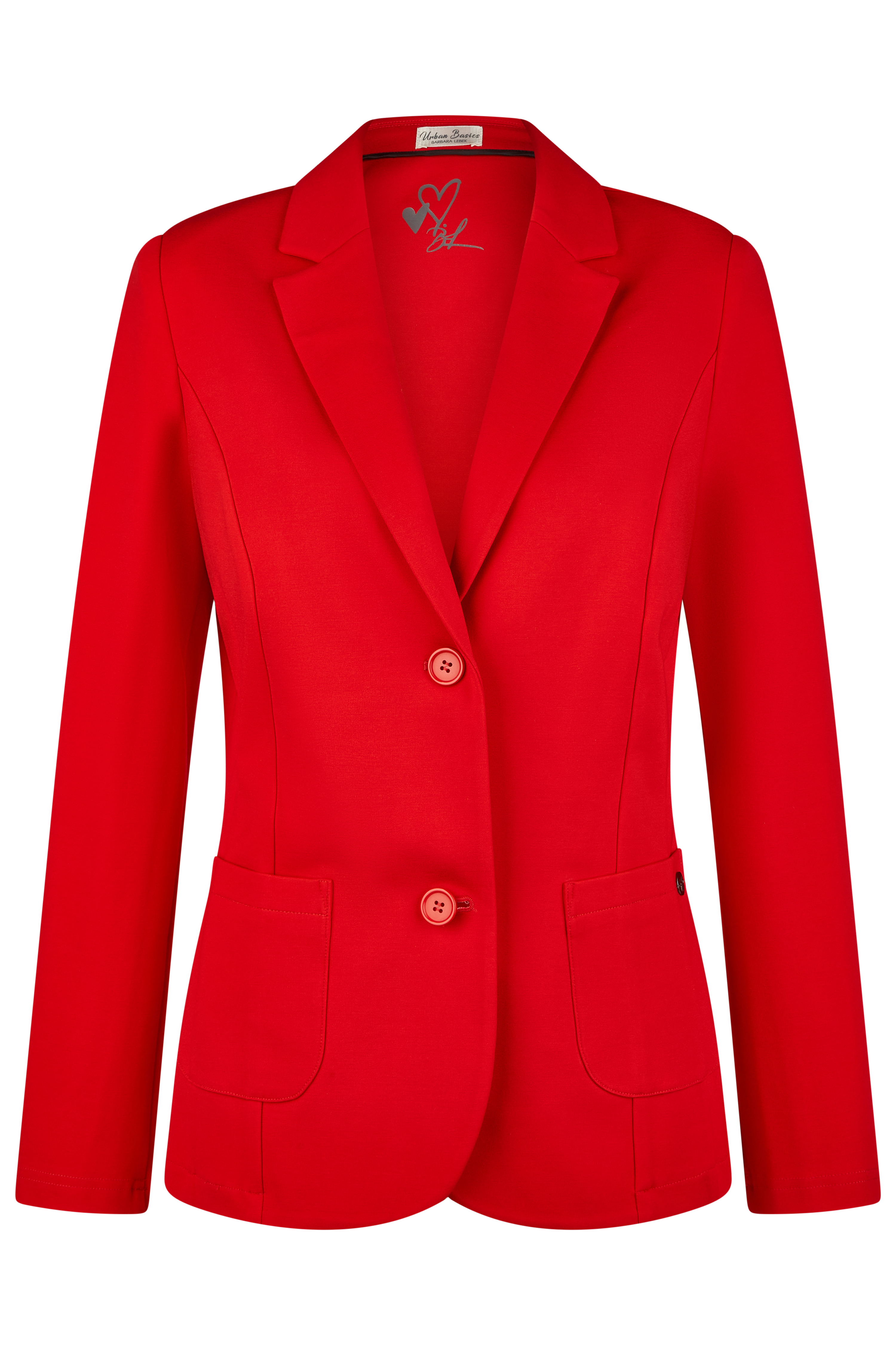 unifarbener klassischer Damen-Blazer aus Viskose-Mix