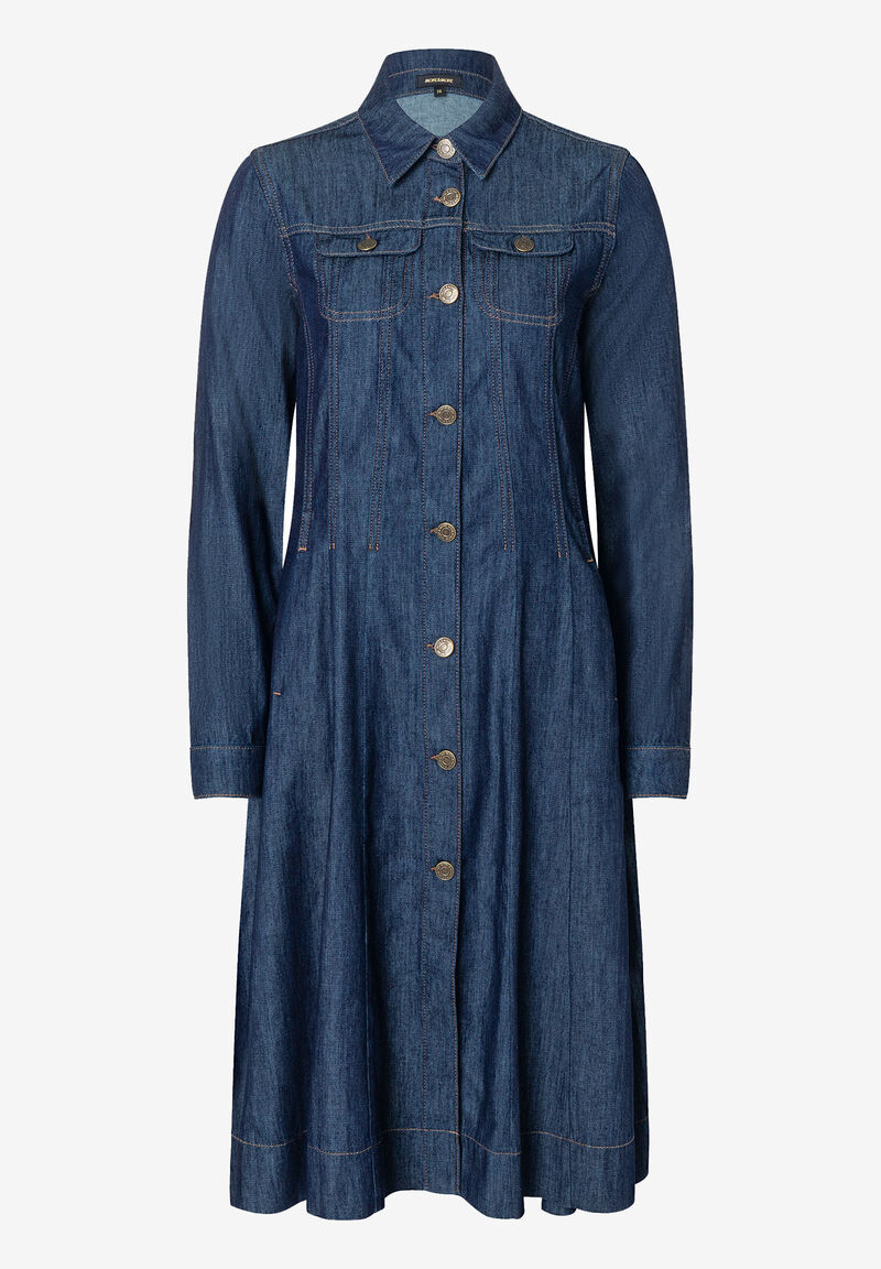Jeanskleid in Midi-Länge aus reiner BAumwolle