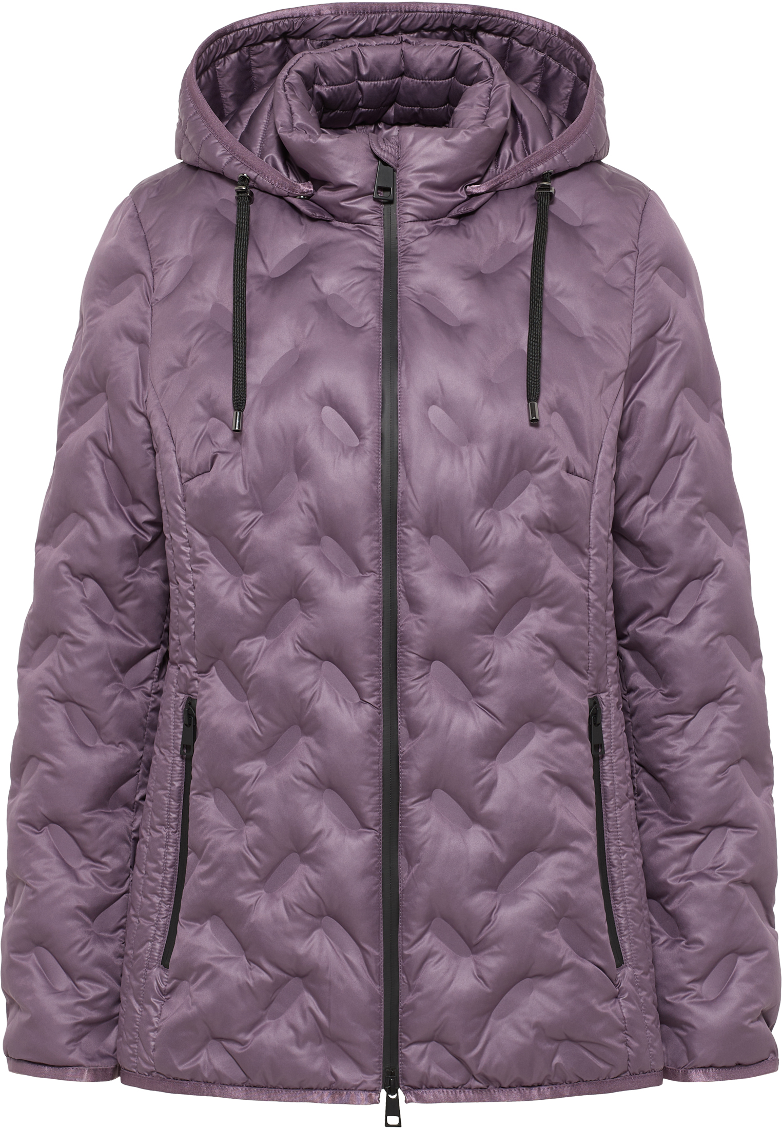 Stepp-Jacke mit Polar Pearls und Kapuze