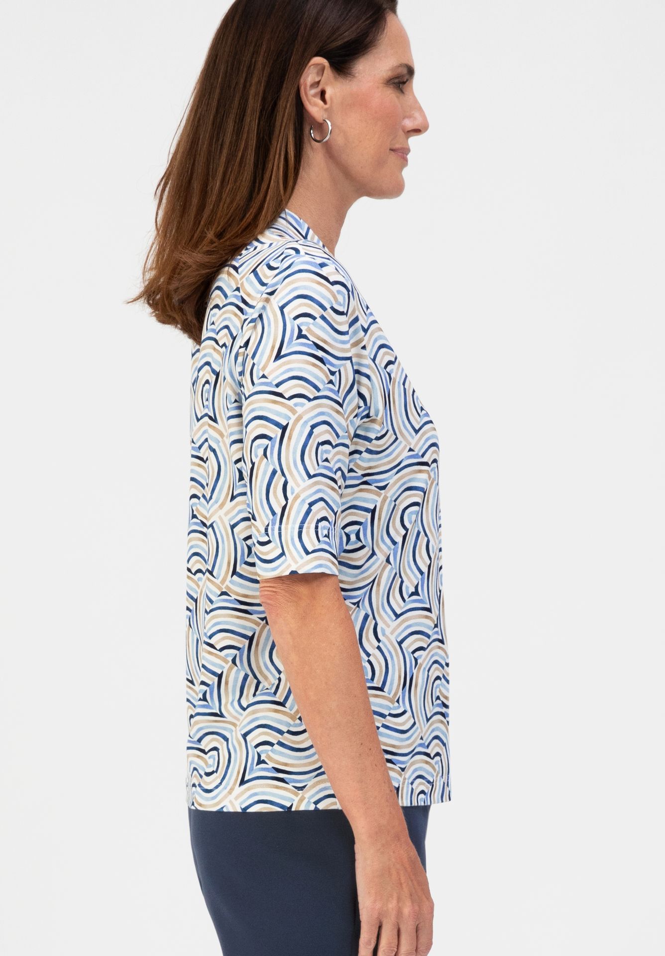 feminines Print-T-Shirt "KAYLA" aus Viskose-Jersey