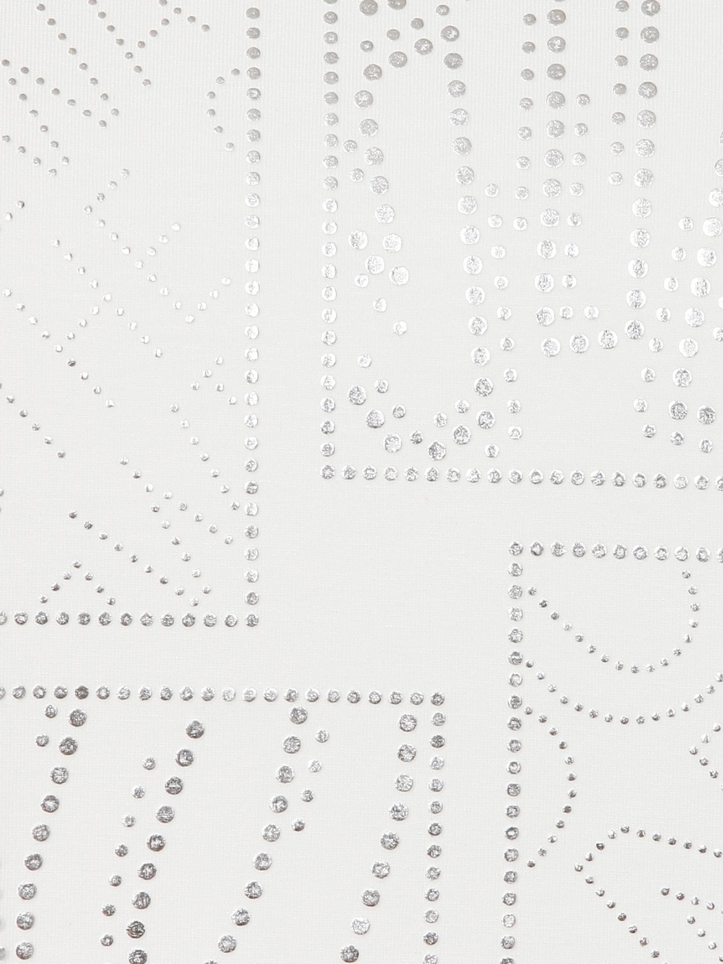 T-Shirt mit silbernem Front-Motiv aus Baumwoll-Modal