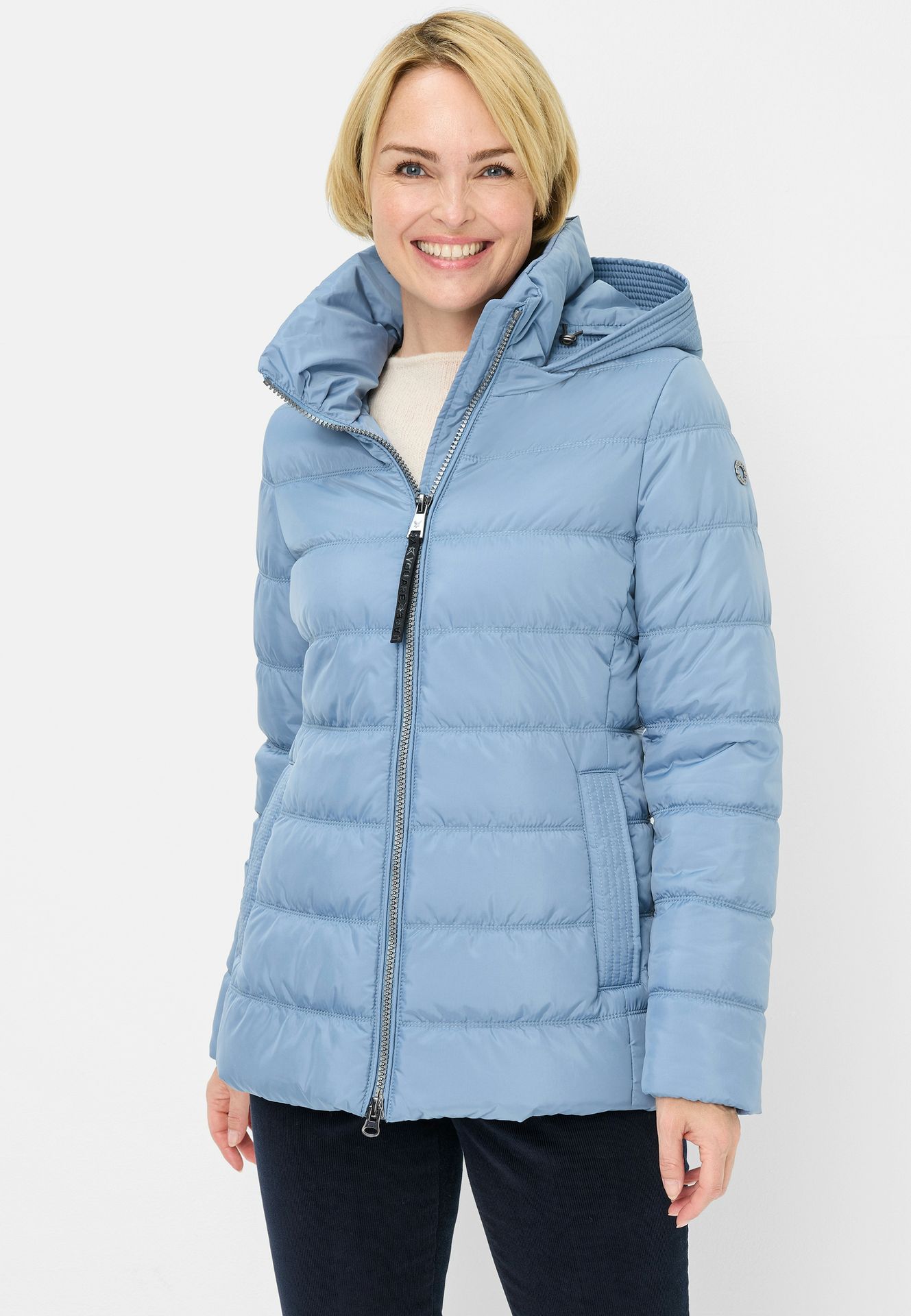 kurze Winter-Steppjacke mit Thermofleece