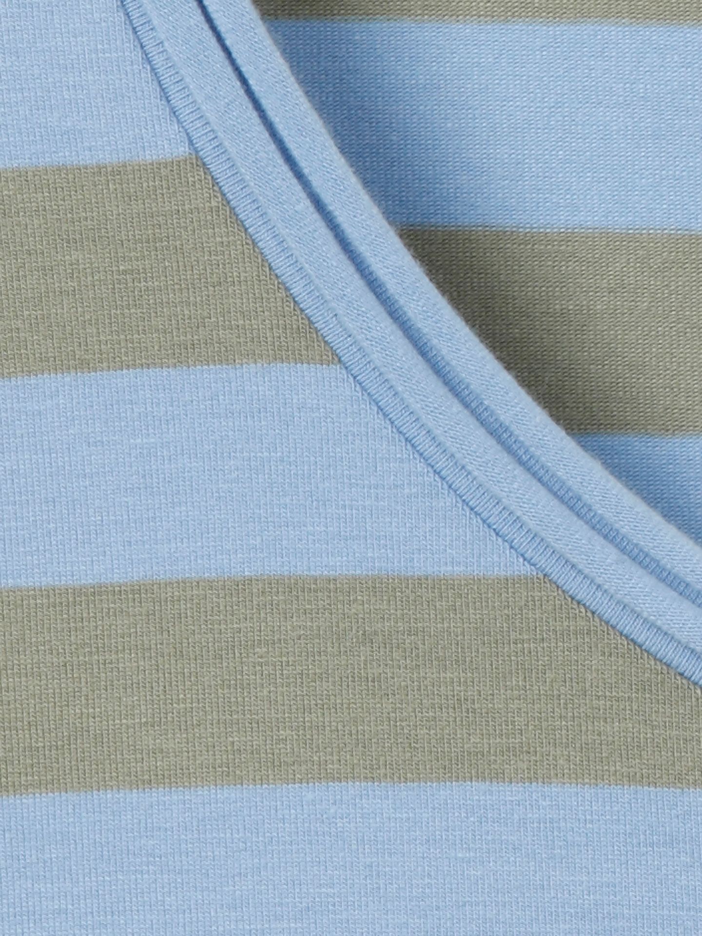 geringeltes 3/4 Arm-T-Shirt aus Baumwoll-Mix