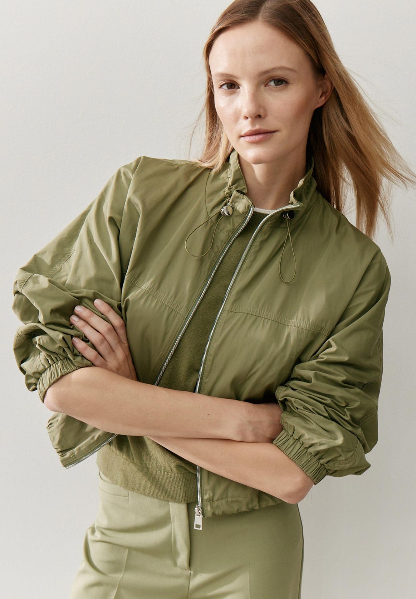 modisch kurzer Oversized-Blouson aus leichtem pflegeleichtem Material
