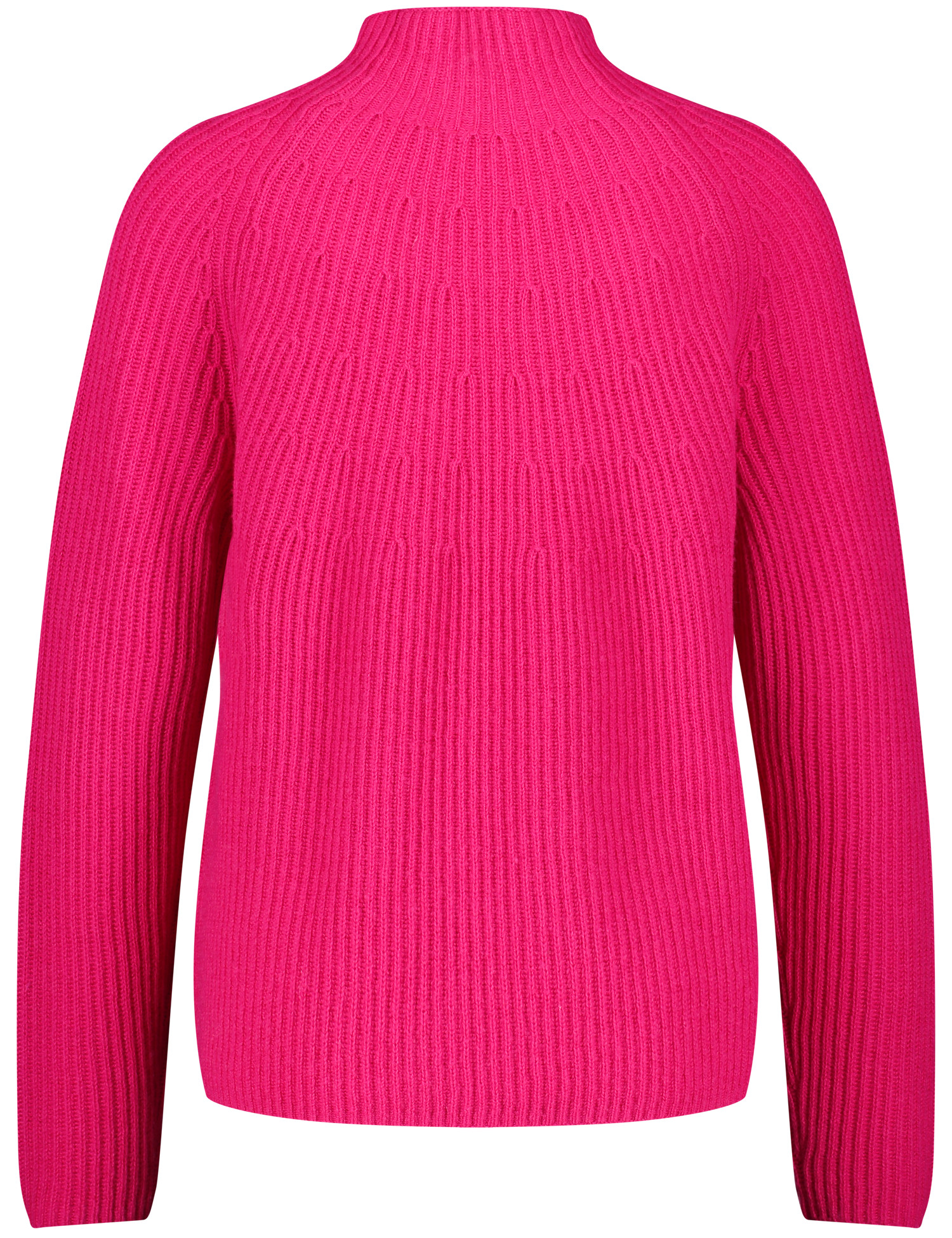 Woll-Pullover im Grob-Strick mit Cashmere-Anteil dragon fruit