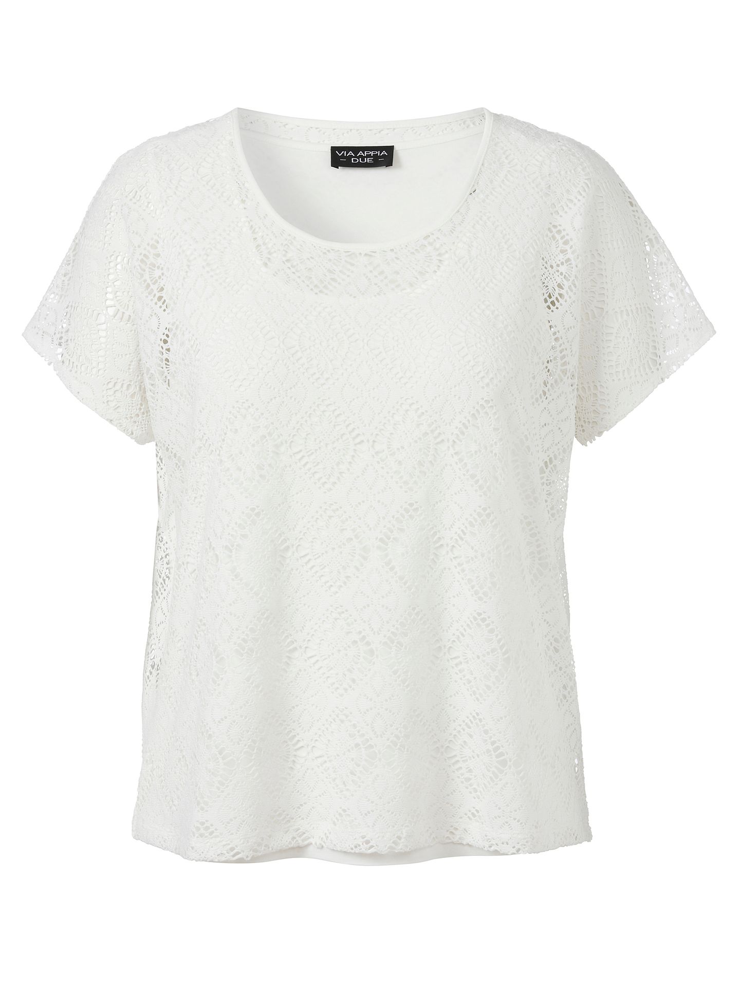 T-Shirt Two In One in Ausbrenner-Optik