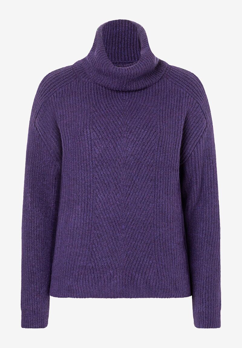warmer Rollkragen-Pullover ohne Wolle