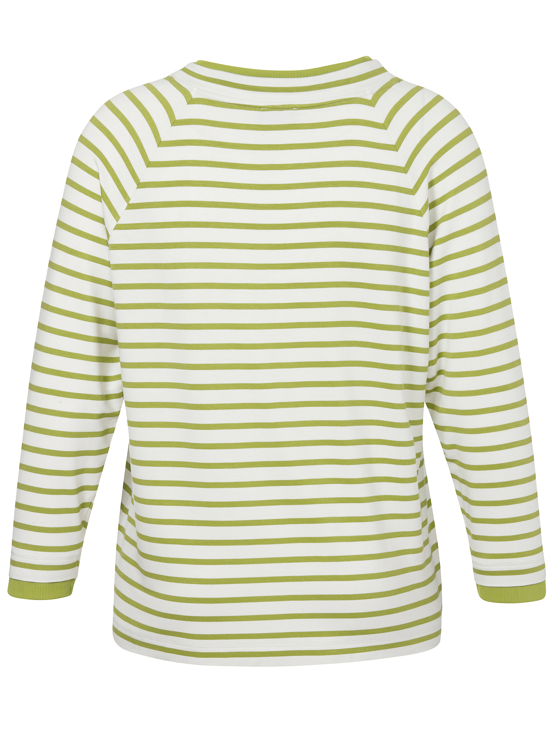 geringeltes Sweatshirt mit Stehkragen und Raglanarm