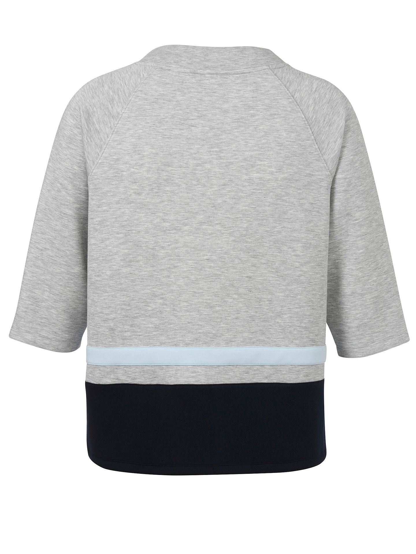 3/4 Arm-Sweatshirt im College-Stil mit Color-Blocking aus Viskose-Mix